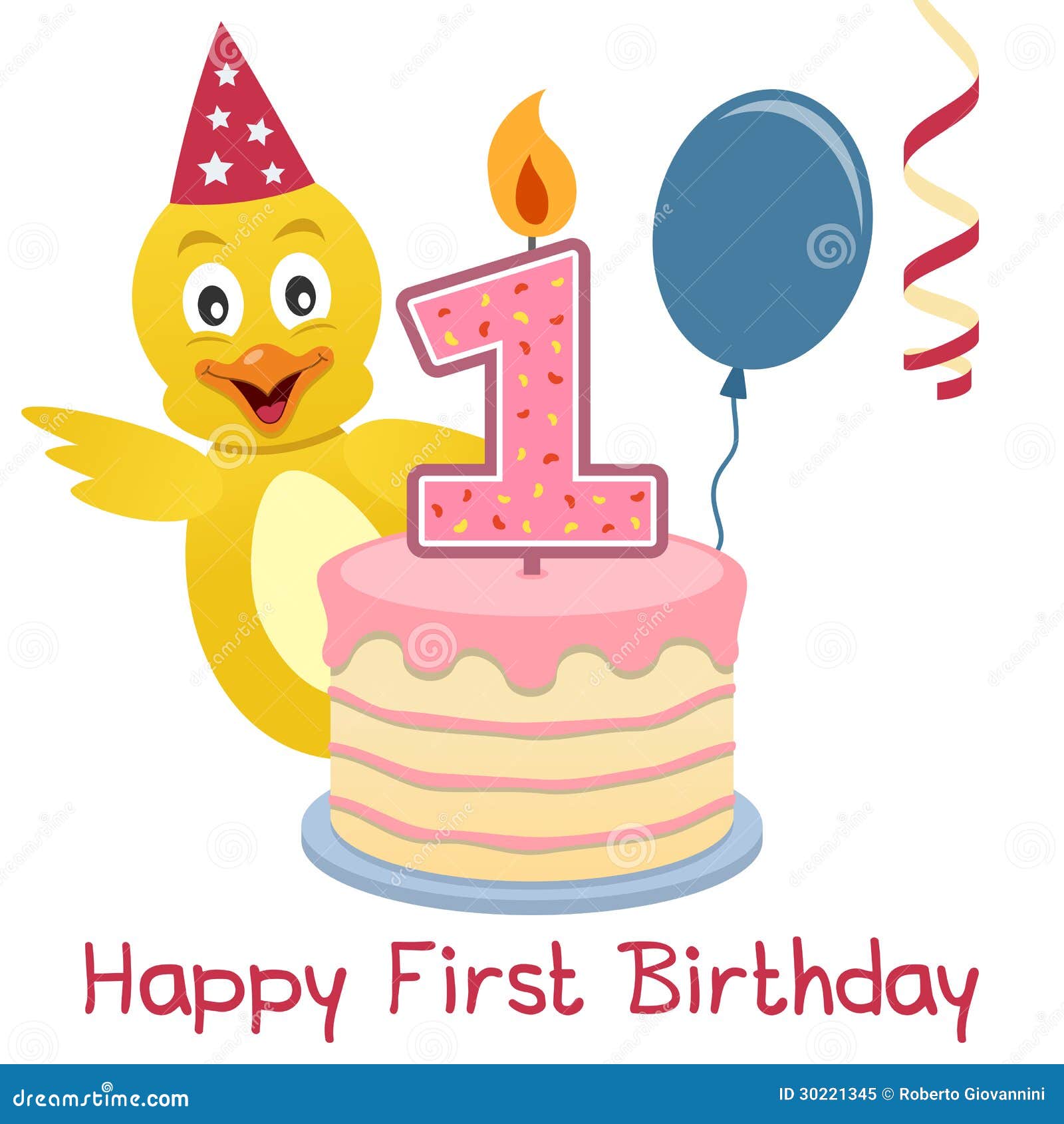 First Birthday Cute Chick stock vector. Illustration of candle - 30221345 First Birthday Cute Chick stock vector. Illustration of candle - 30221345