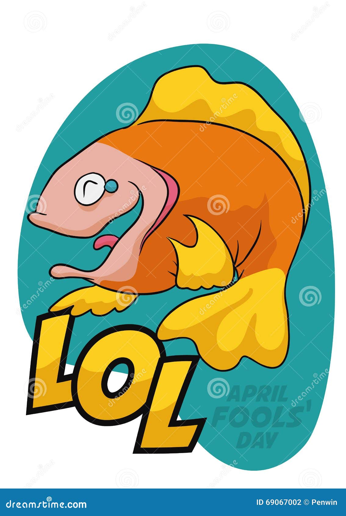 Crazy Fish Vector | CartoonDealer.com #49482590