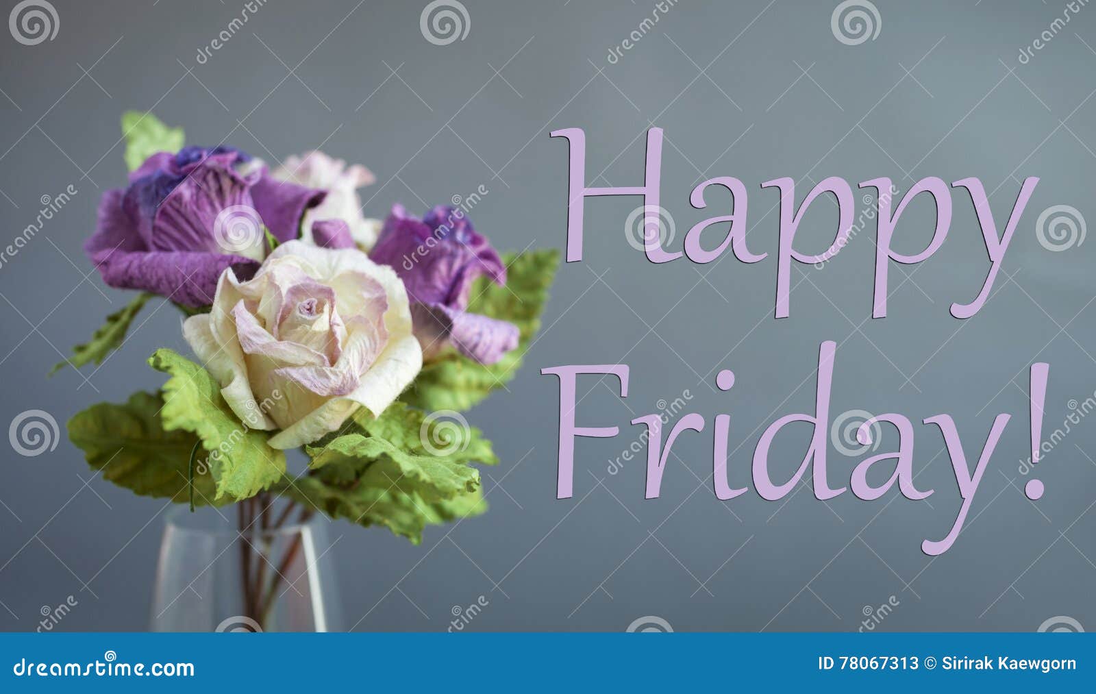 Happy Friday card stock image. Image of blossom, gift - 78067313