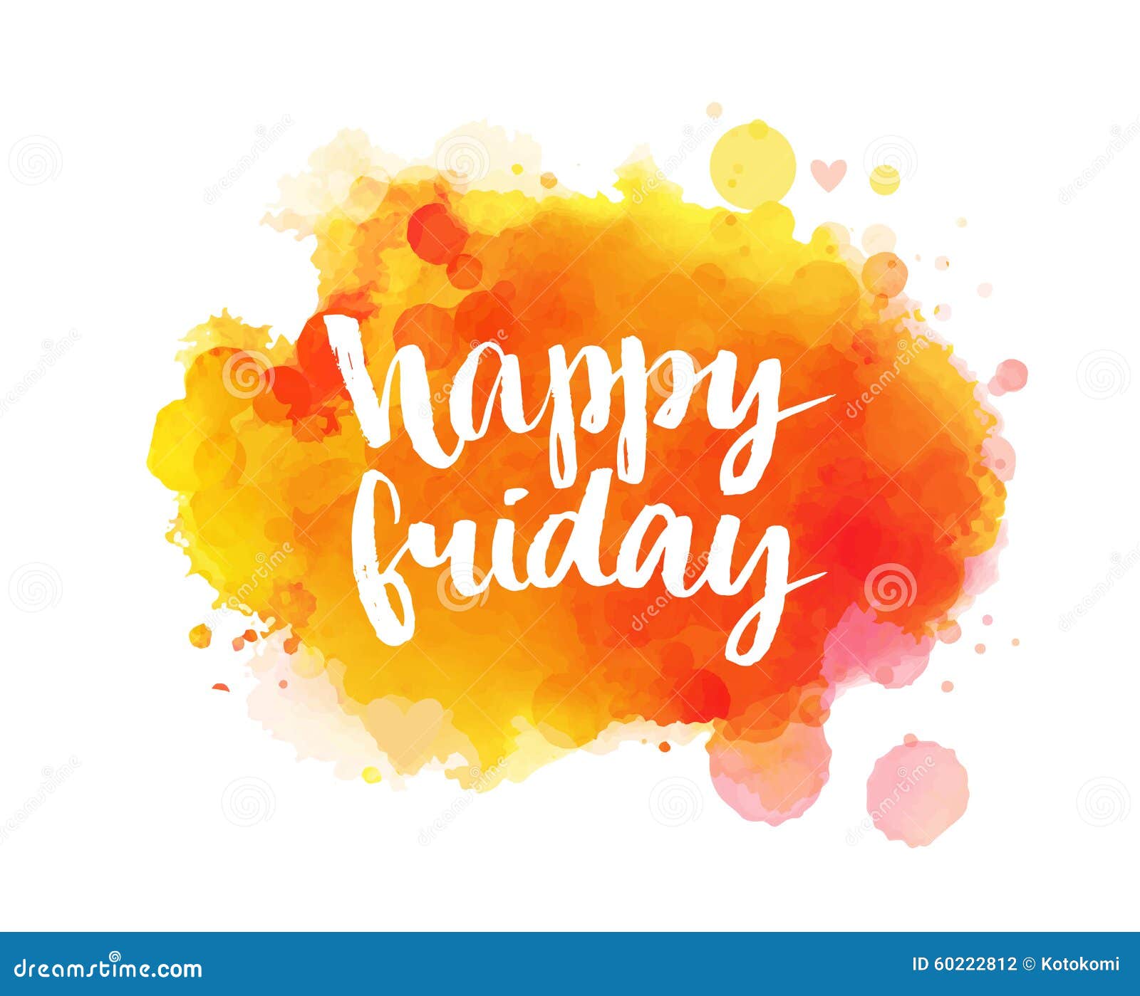 Happy Friday. Inspirational Quote, Artistic Vector Stock Vector ...