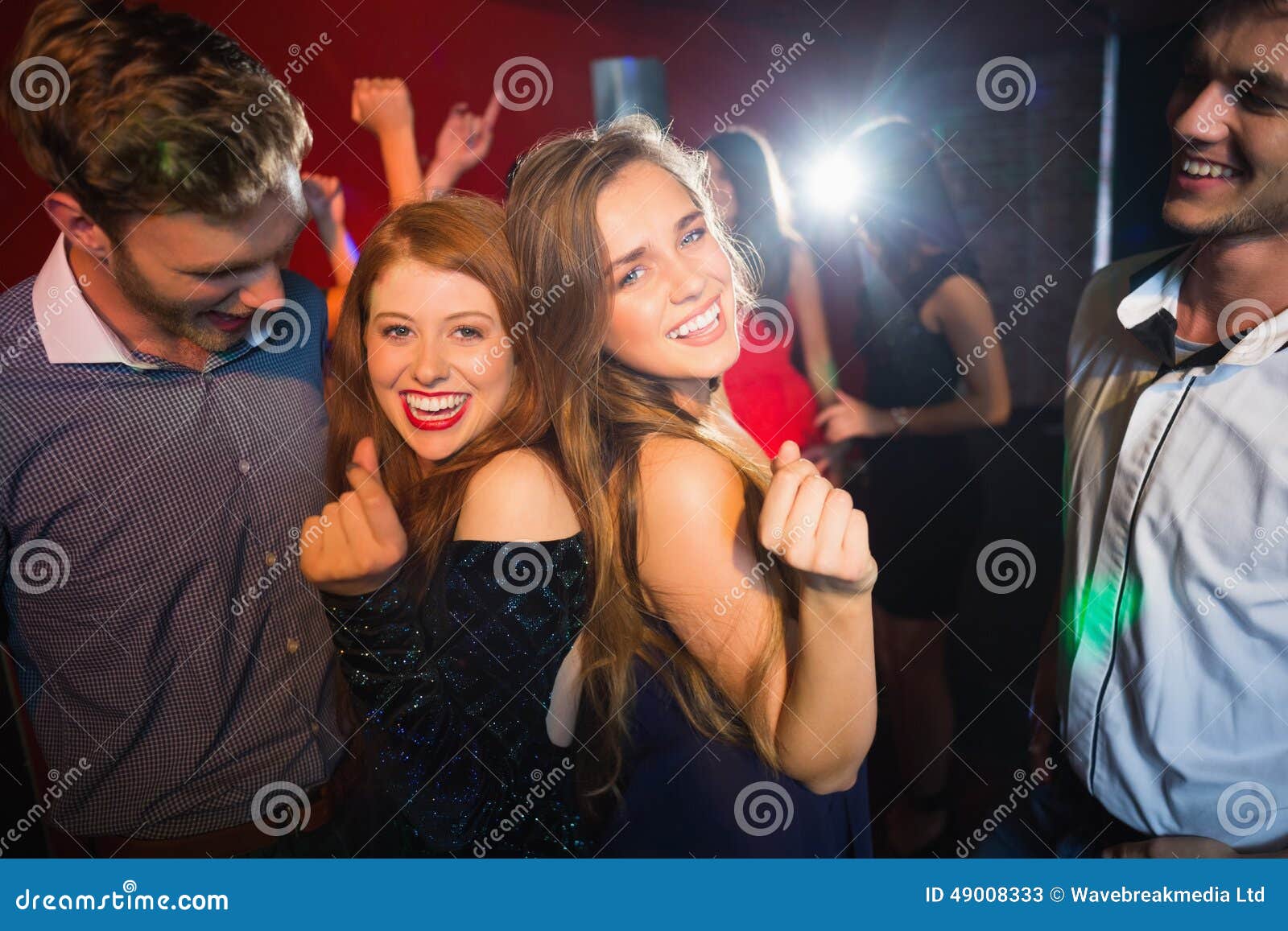 Happy Friends Having Fun Together Stock Image - Image of nightlife ...