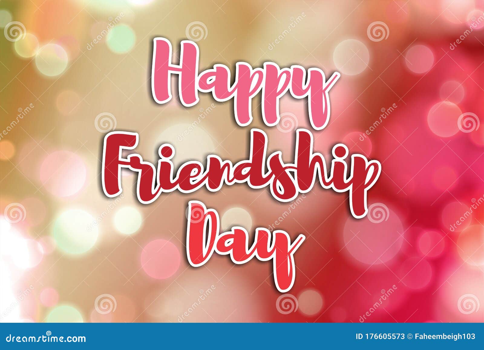 Happy Friendship Day Concept. Stock Image - Image of vector ...