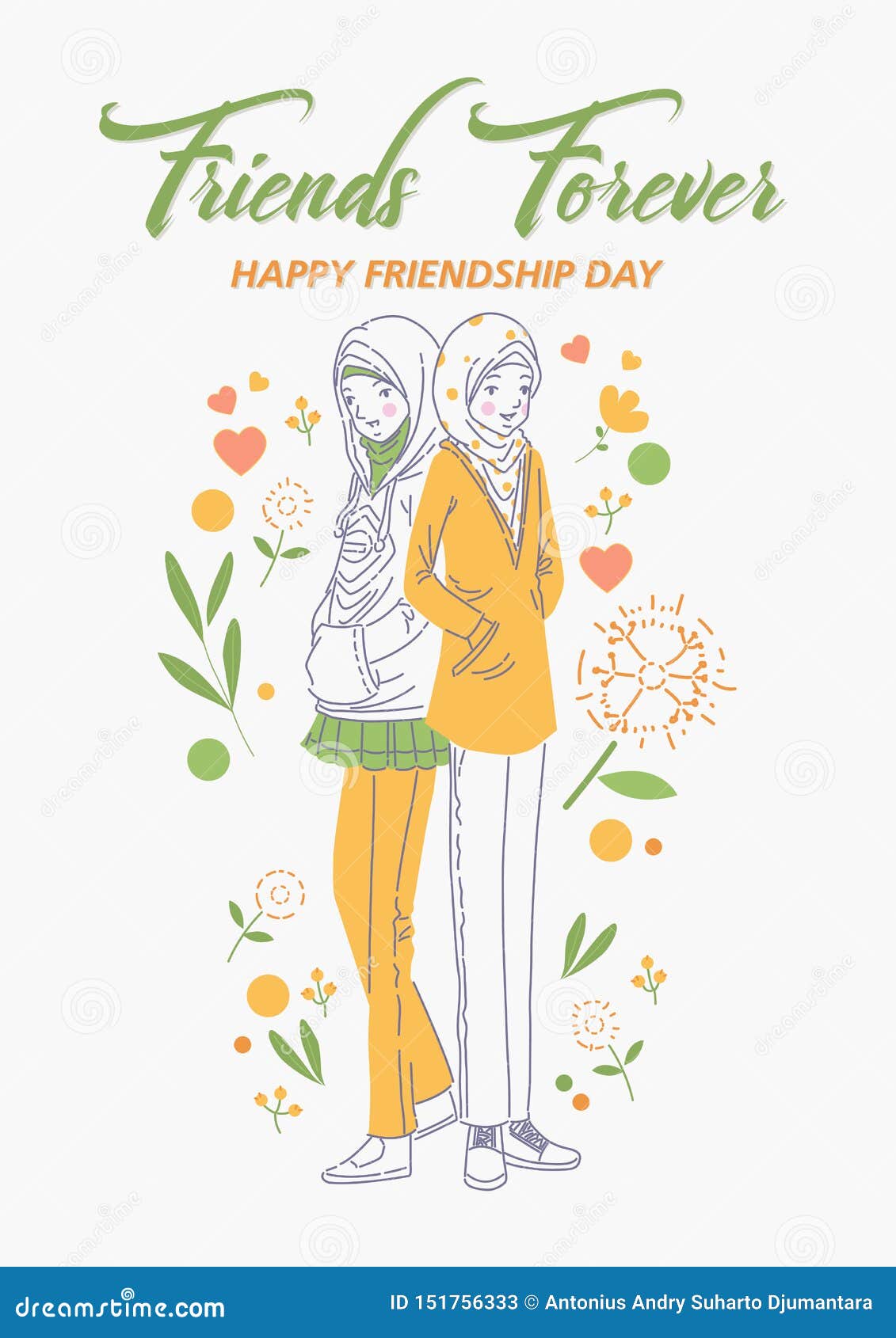 Happy Friendship Day stock vector. Illustration of vector - 151756333 Happy Friendship Day stock vector. Illustration of vector - 151756333