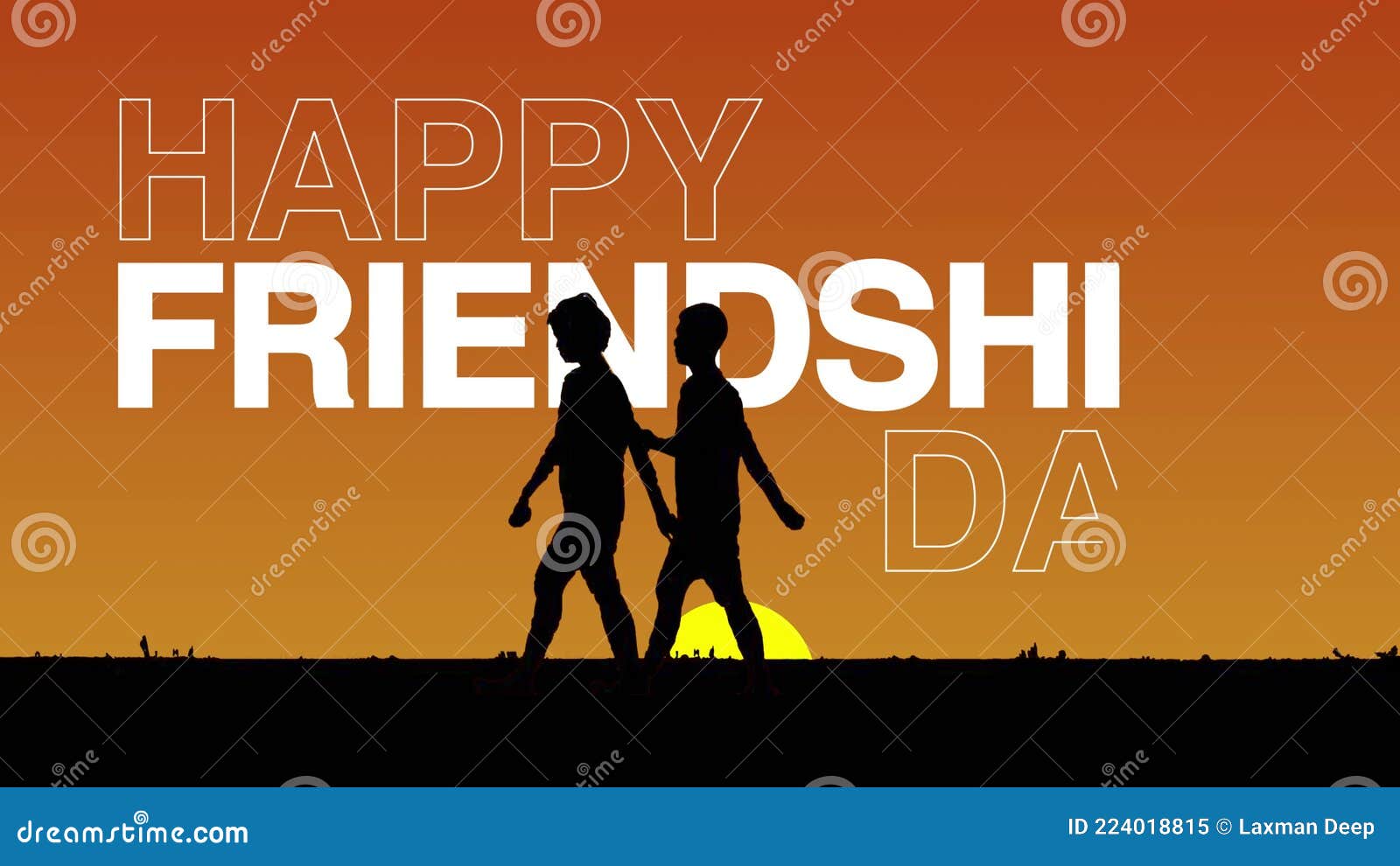 Happy Friendship Day Wishing Clip Stock Video - Video of moving, road:  224018815