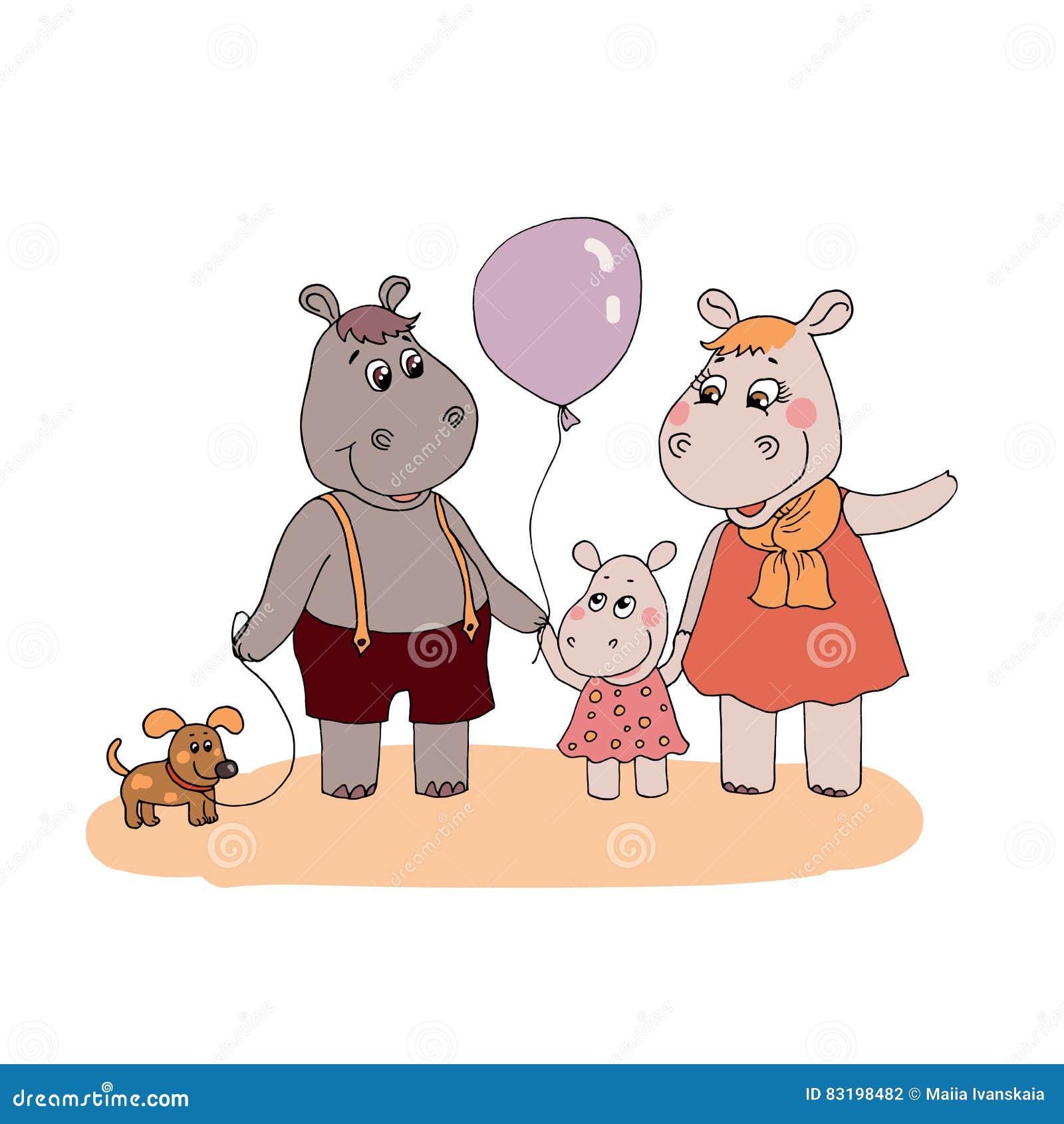 Happy Fun Hippopotamus Family Stock Vector - Illustration of background, fauna: 83198482 Happy Fun Hippopotamus Family Stock Vector - Illustration of background, fauna: 83198482
