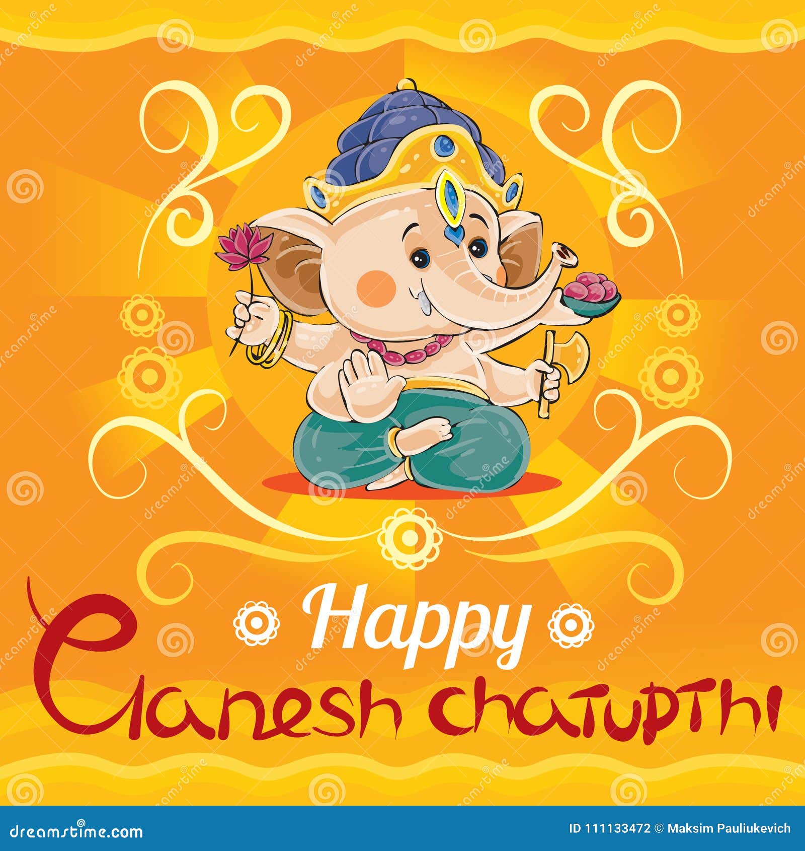 Baby Ganesh Stock Illustrations – 86 Baby Ganesh Stock ...