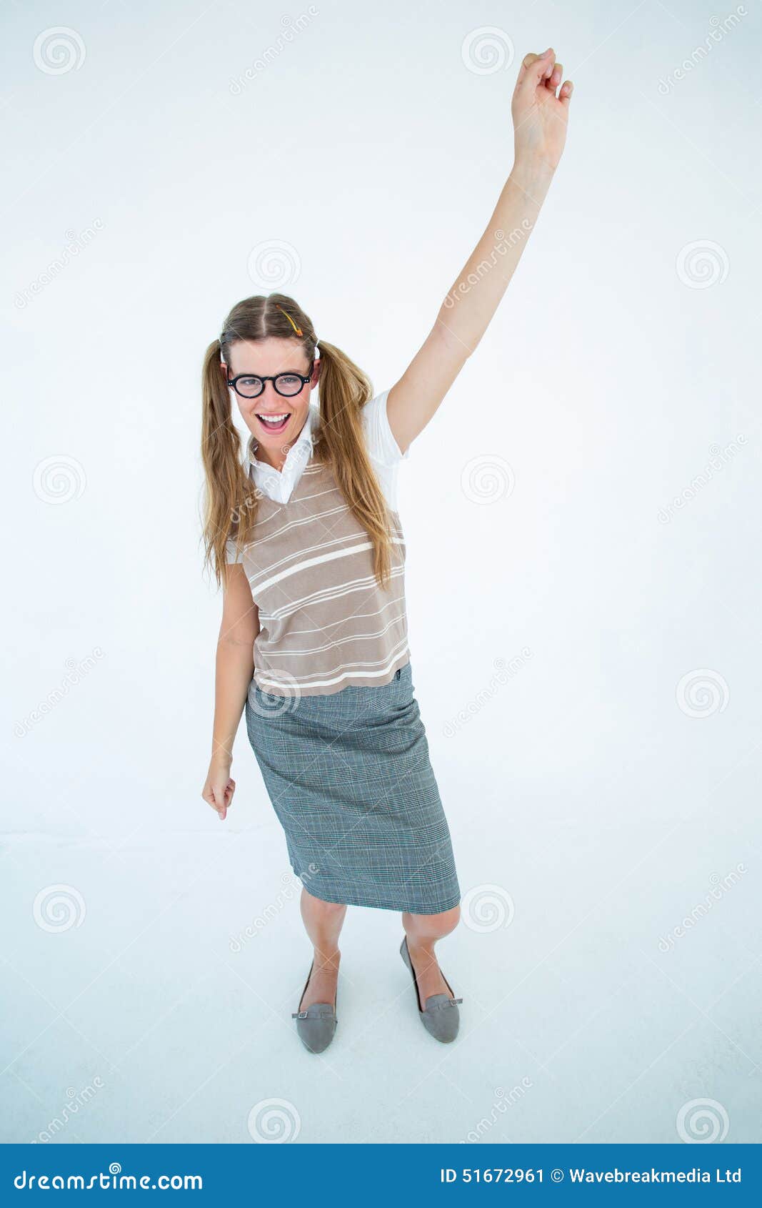 Happy Geeky Hipster Dancing Stock Image Image of happy, eccentric