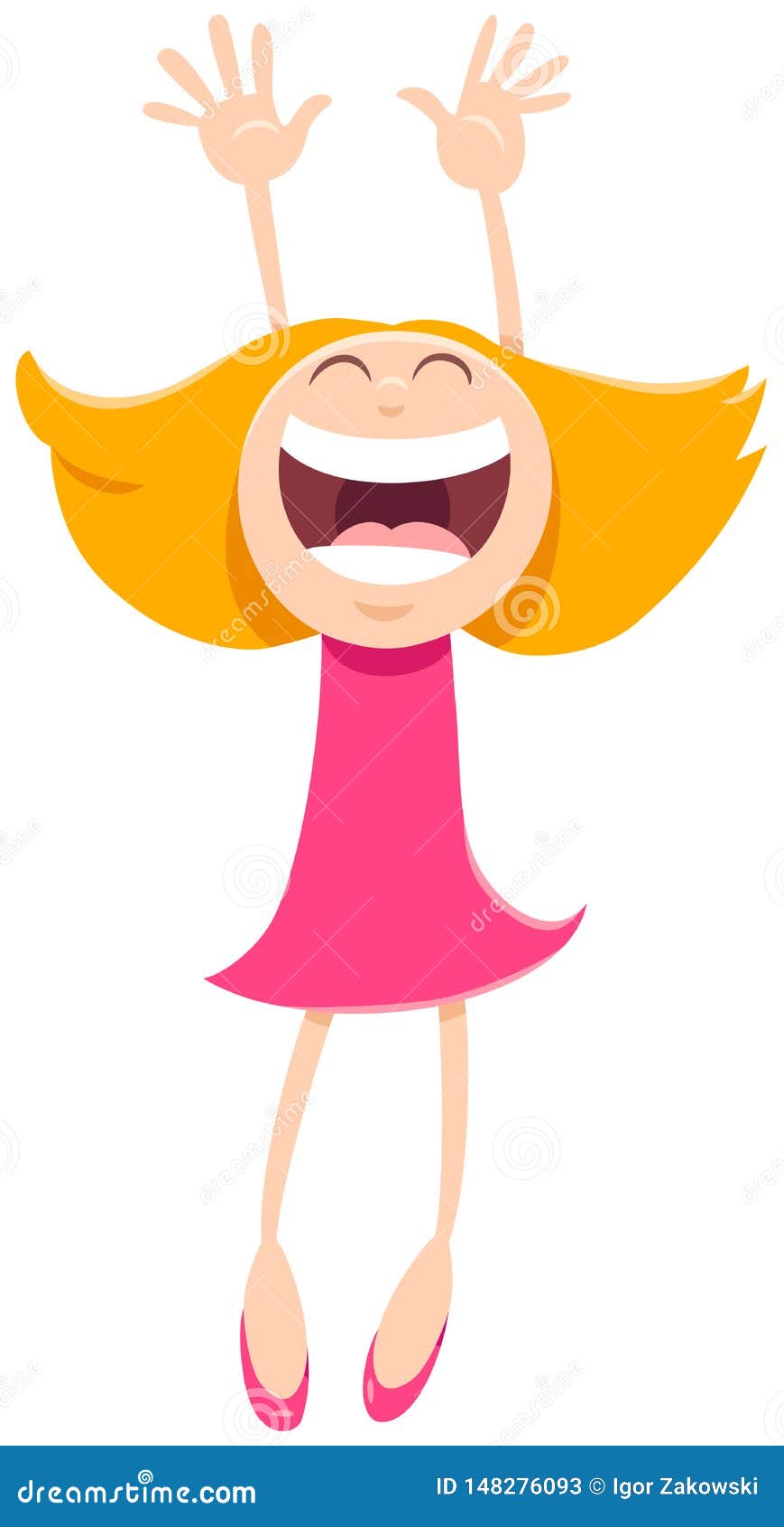 Happy Girl Cartoon Comic Character Stock Vector - Illustration of clip, young: 148276093 Happy Girl Cartoon Comic Character Stock Vector - Illustration of clip, young: 148276093