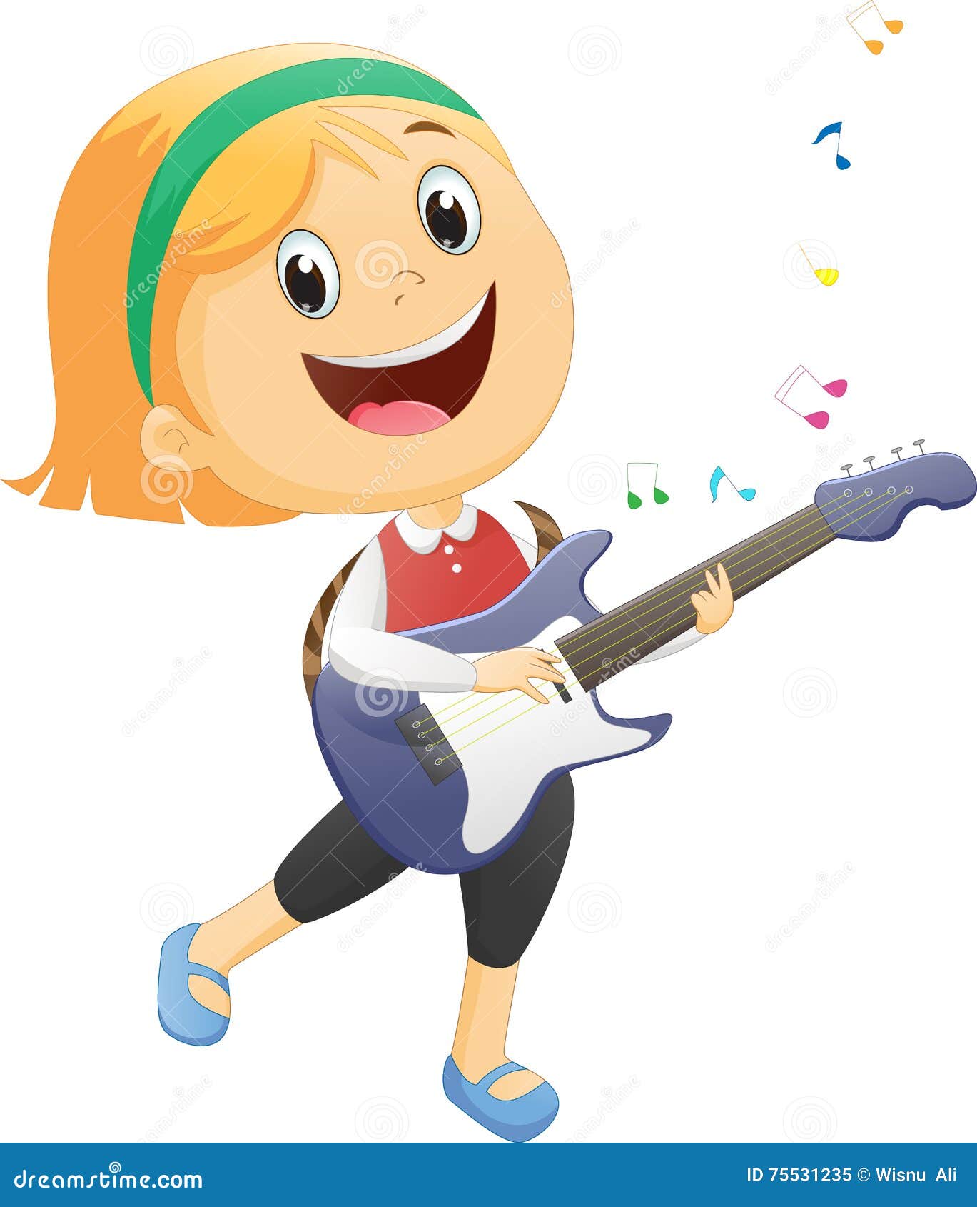 Country western folk musicians characters playing guitar and jug, EPS 8  vector cartoon Stock Vector