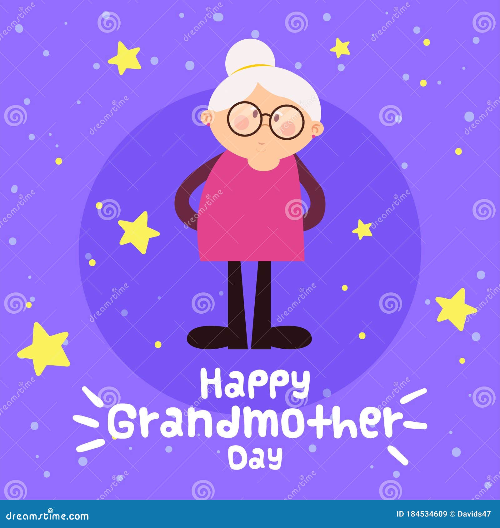 Happy Grandmothers Day Card Stock Vector Illustration of typography