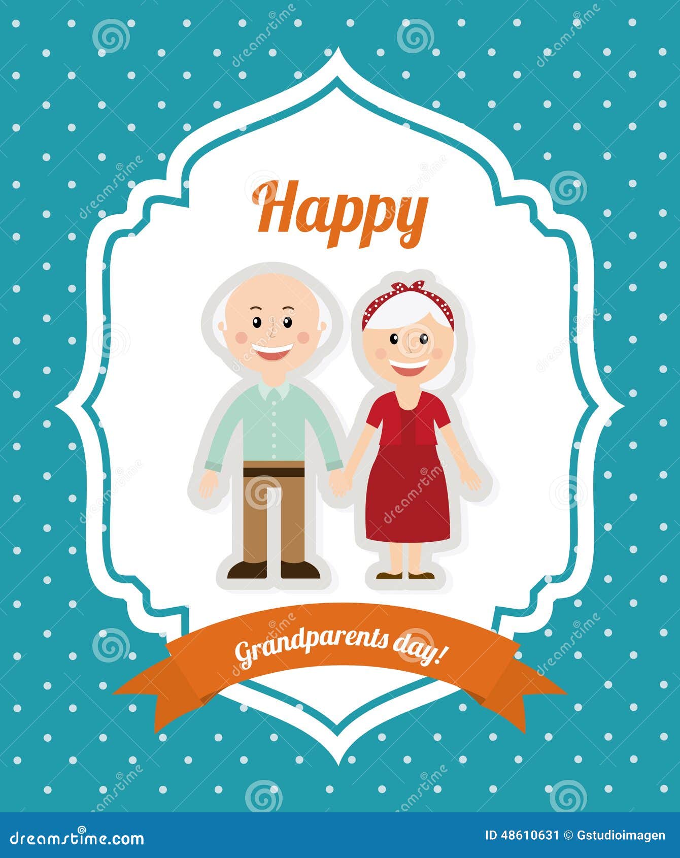 Download Happy grandparents day stock illustration. Illustration of ...