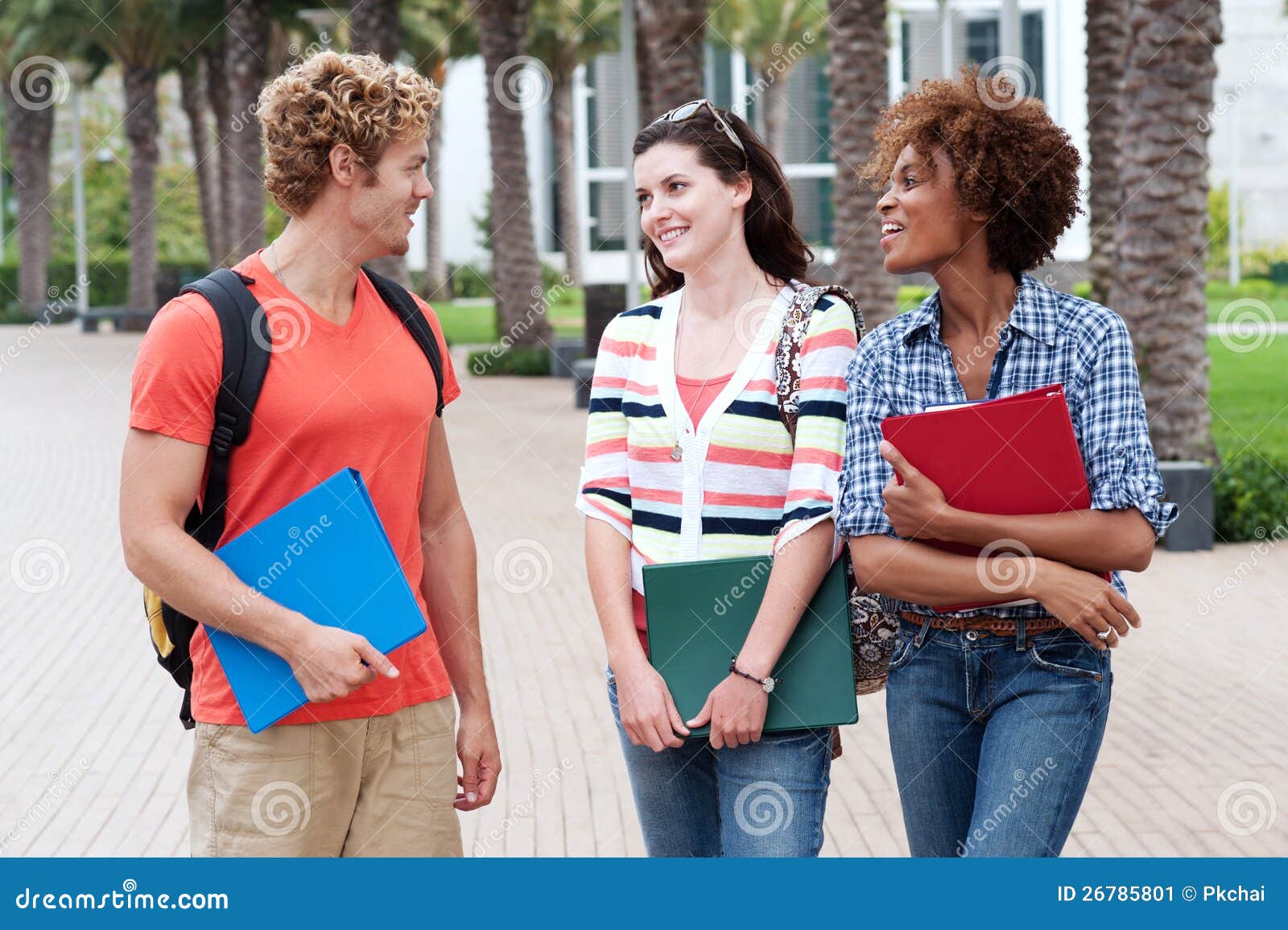 Happy Group Of College Students Stock Image - Image of learn, american