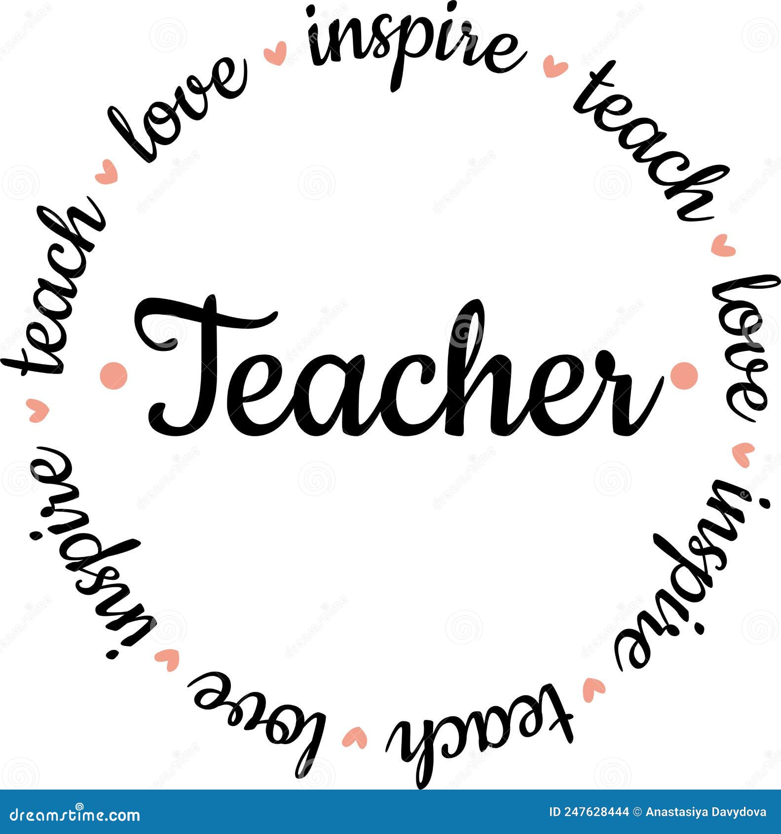 teach love inspire svg cut file. teacher    on white background. teacher shirt 