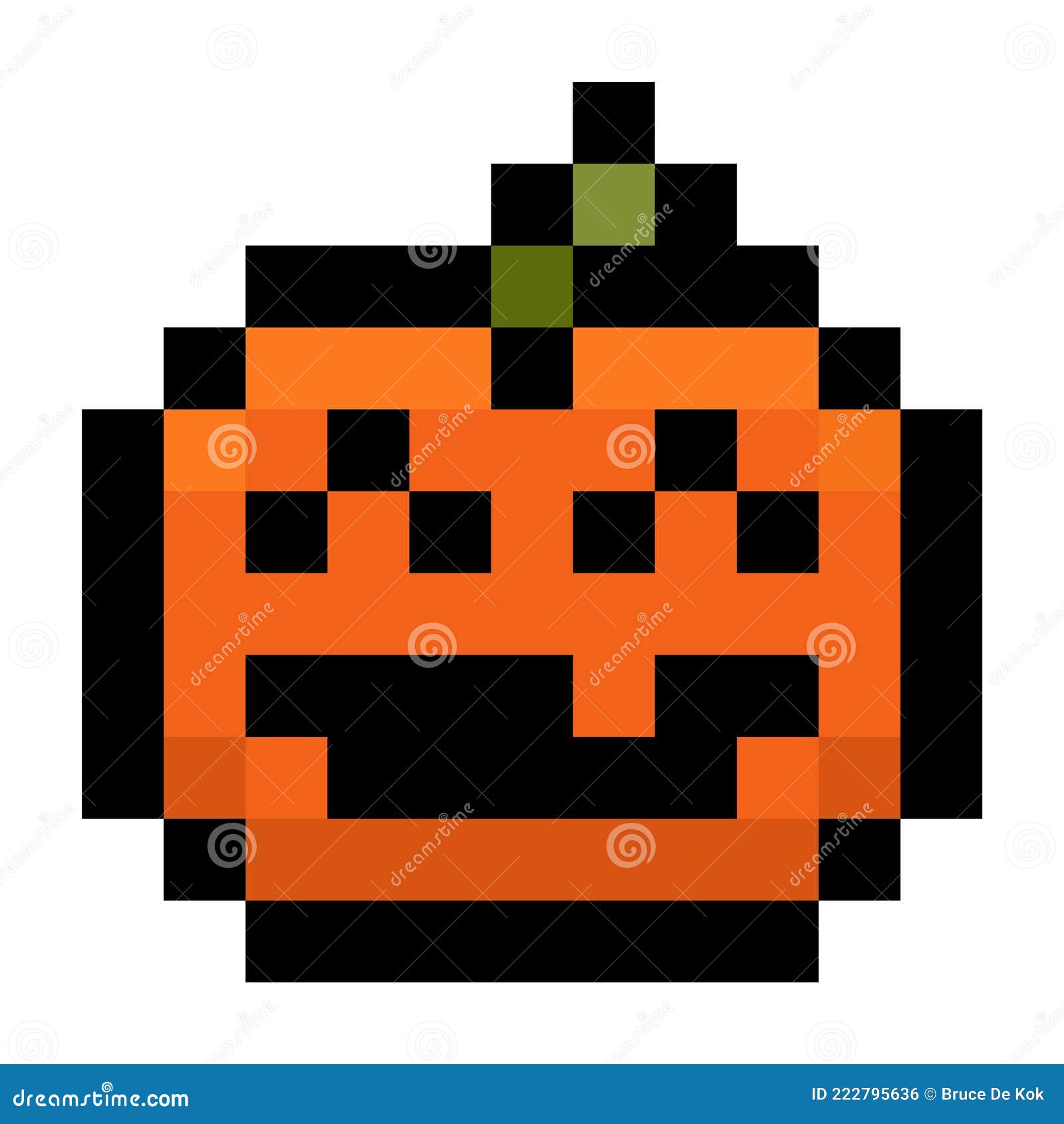 Pixel Art Pumpkin Icon, 32X32 Vector Illustration | CartoonDealer.com ...