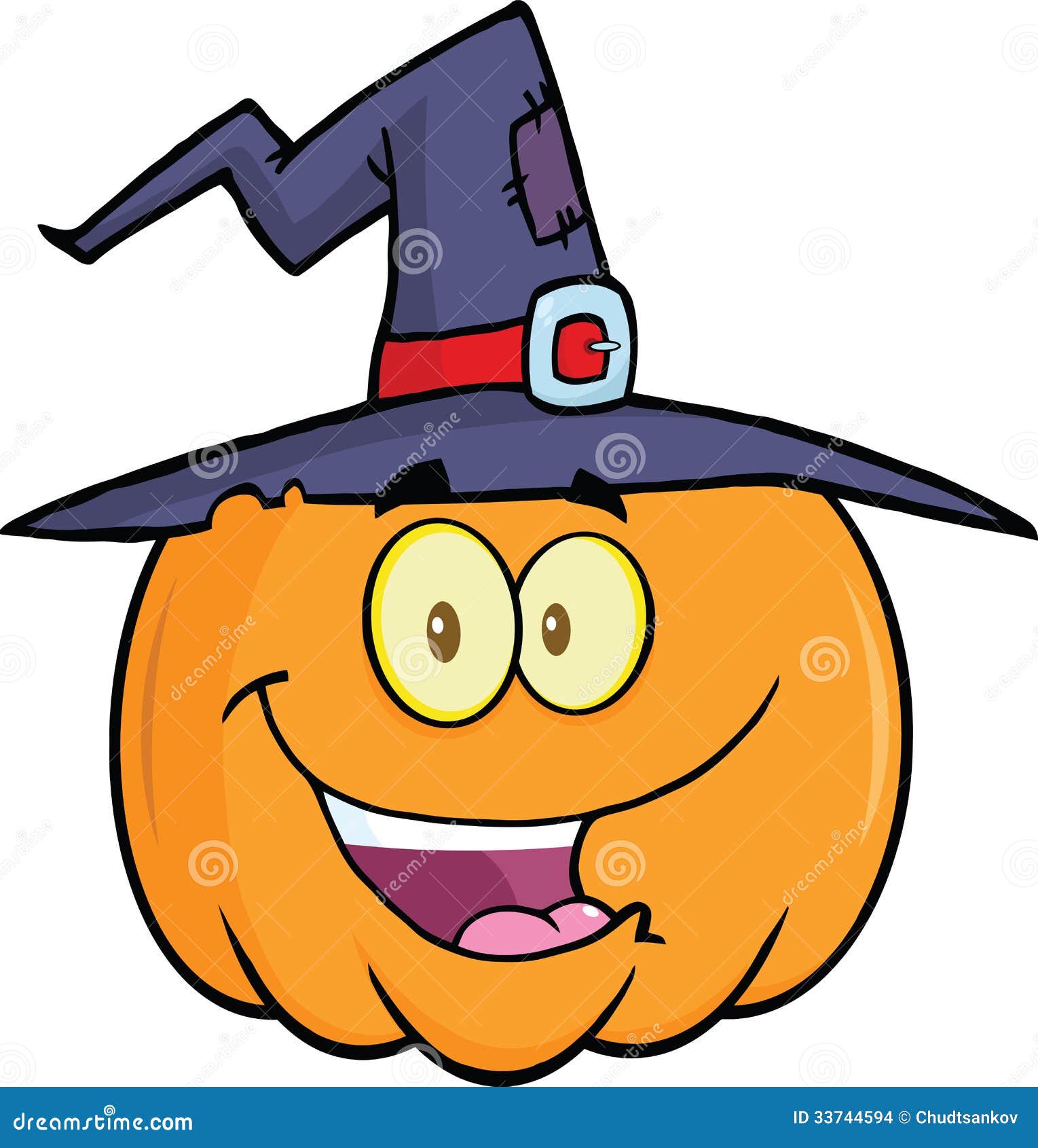 Happy Halloween Pumpkin Cartoon