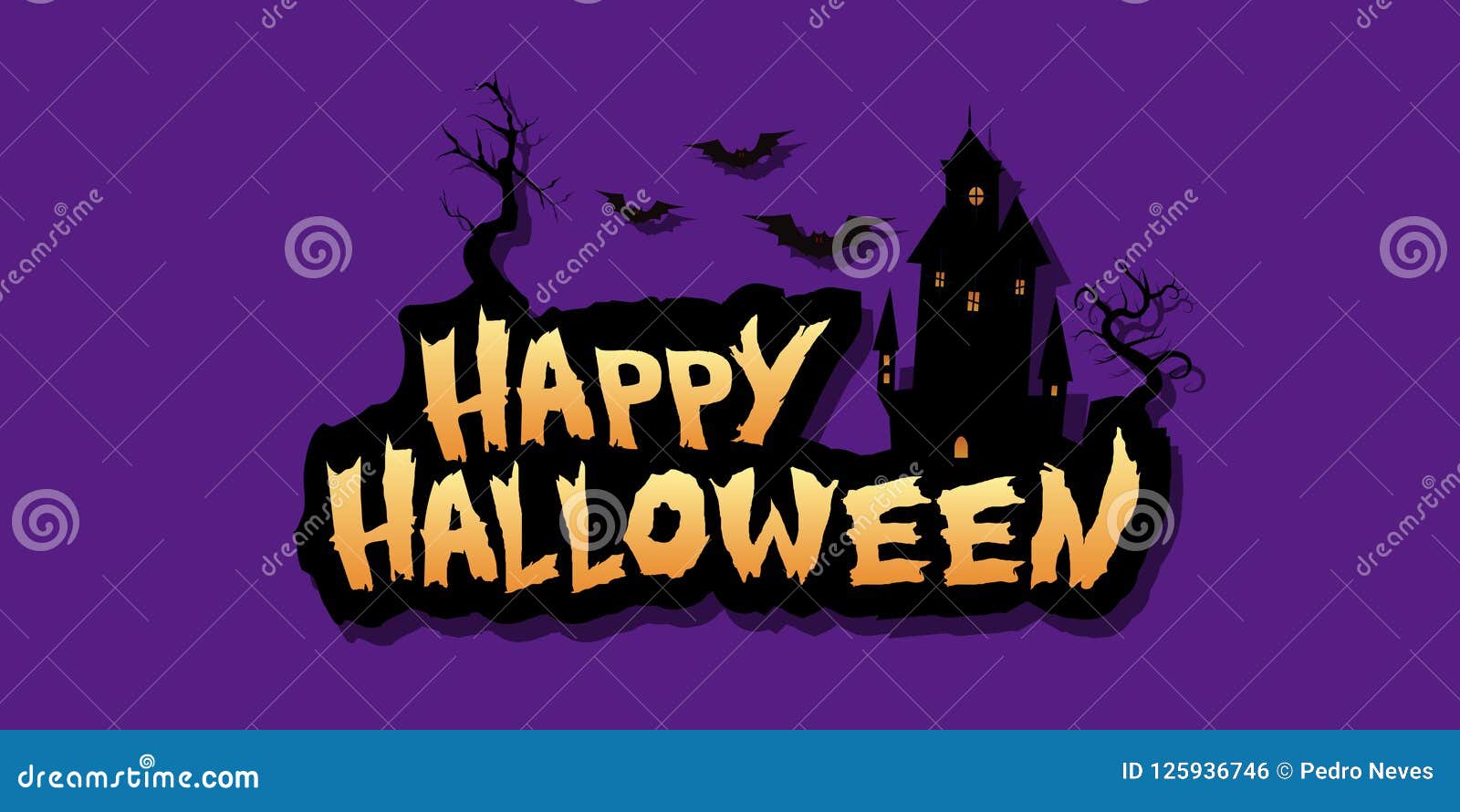 happy halloween text  background.   lettering  in eps10
