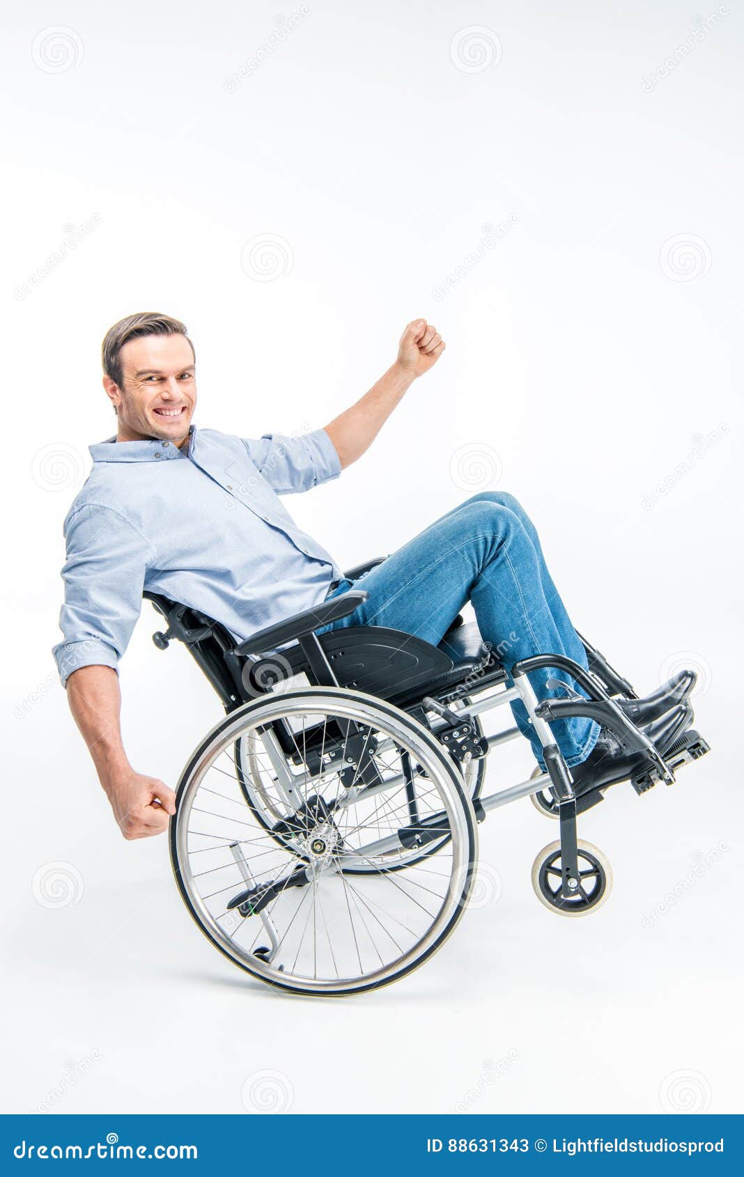 Happy handicapped man stock image. Image of therapy, research - 88631343