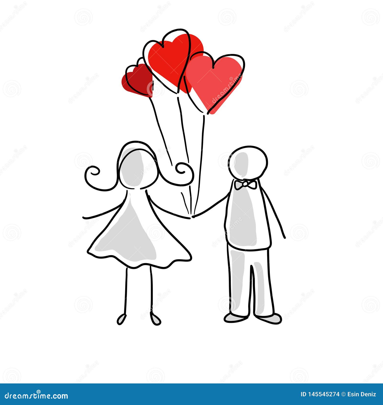 Happy Hearts Artistic Drawing Valentine S Day Special Day Use For Stock Illustration Illustration Of Lovers Special