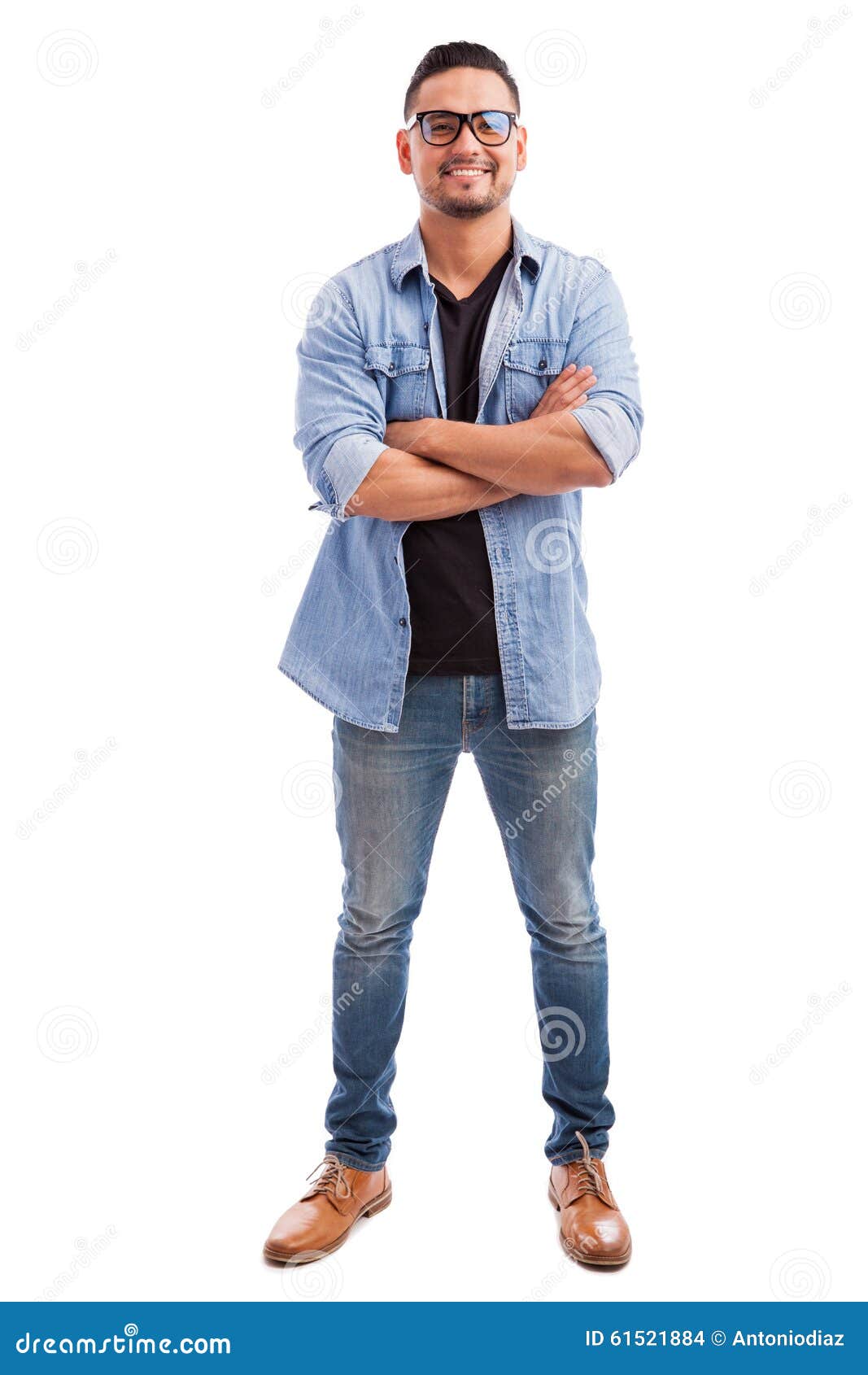 Happy Hipster in White Background Stock Photo - Image of casual ...