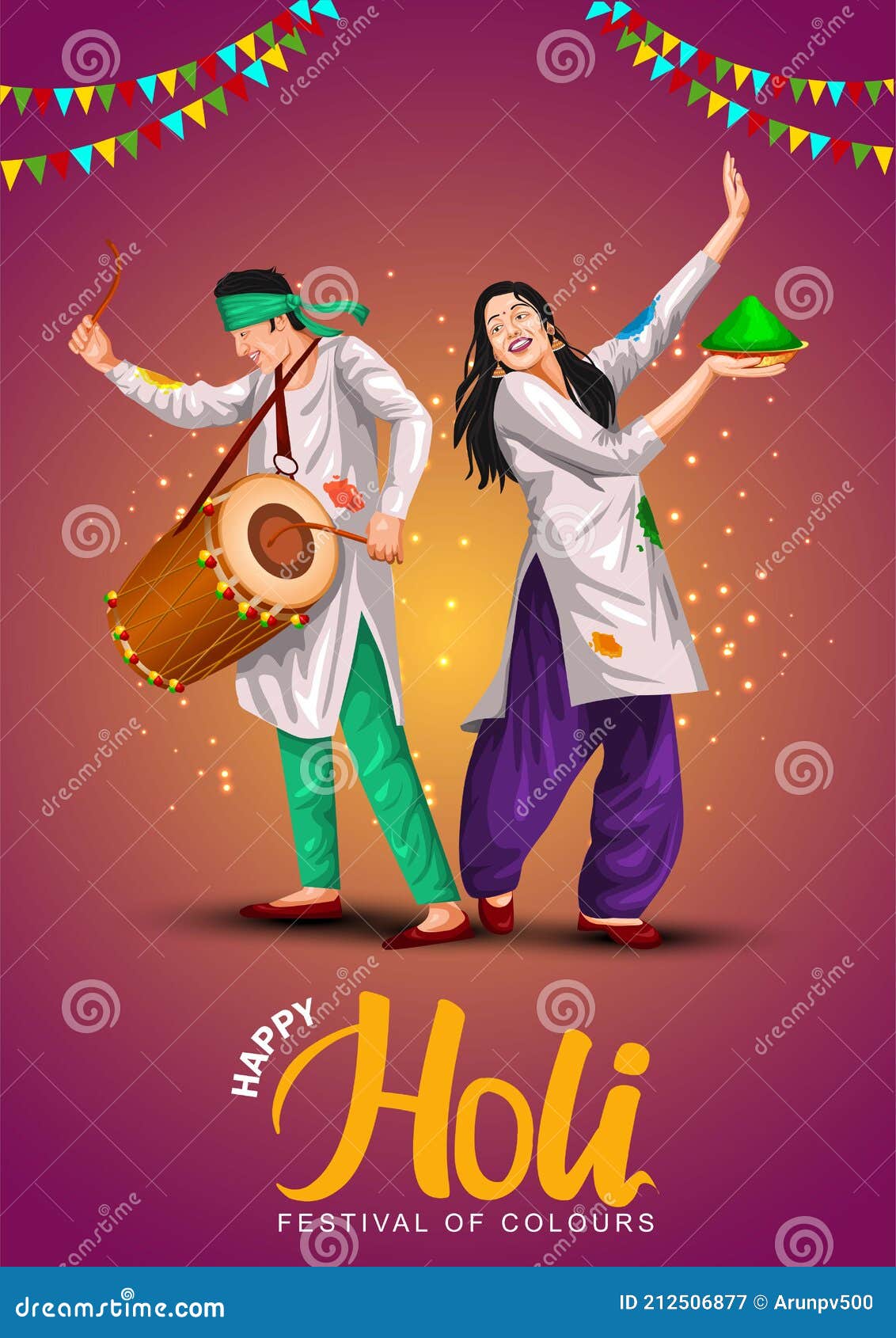 Happy Holi Festival of India Culture Background. Vector Illustration of Couple Playing Holi Dance Stock Vector - Illustration of couple, splash: 212506877 Happy Holi Festival of India Culture Background. Vector Illustration of Couple Playing Holi Dance Stock Vector - Illustration of couple, splash: 212506877