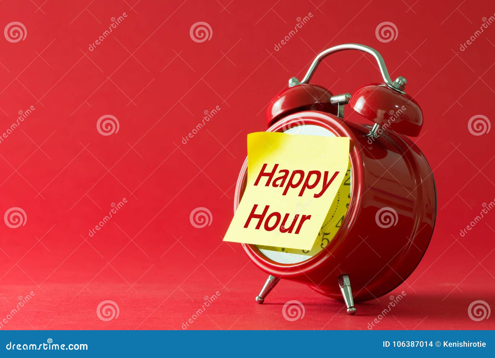 happy hour with classic clock
