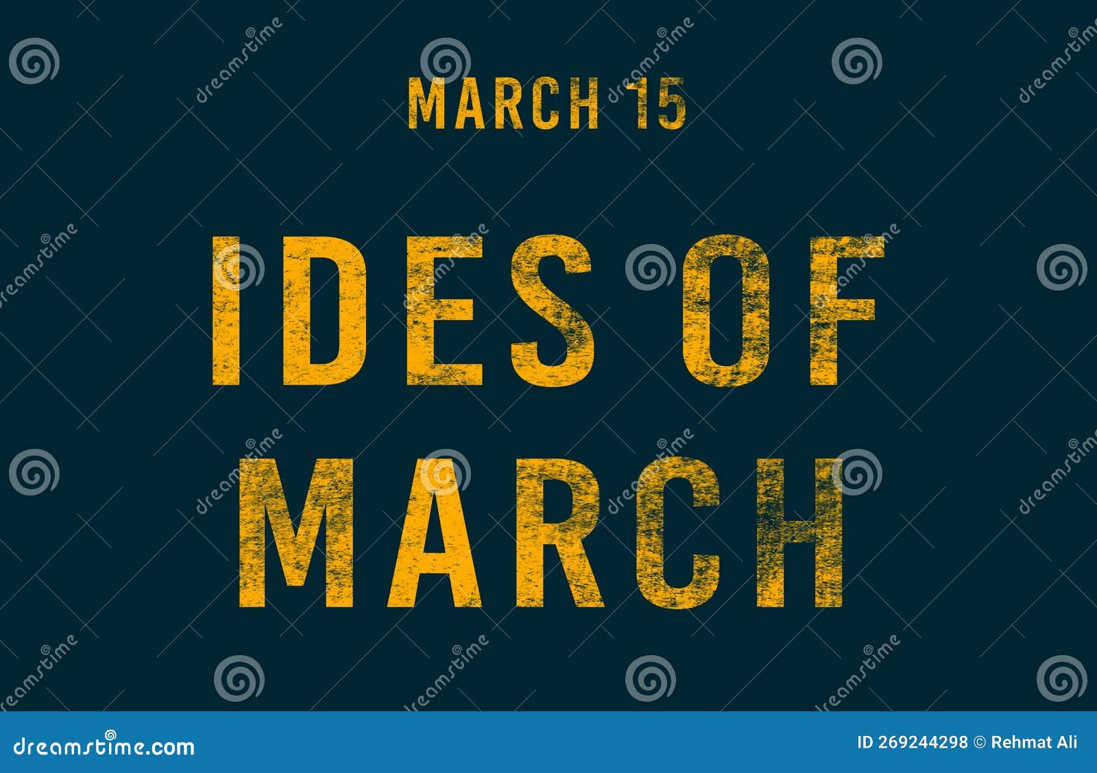 Happy Ides of March, March 15. Calendar of February Text Effect, Design