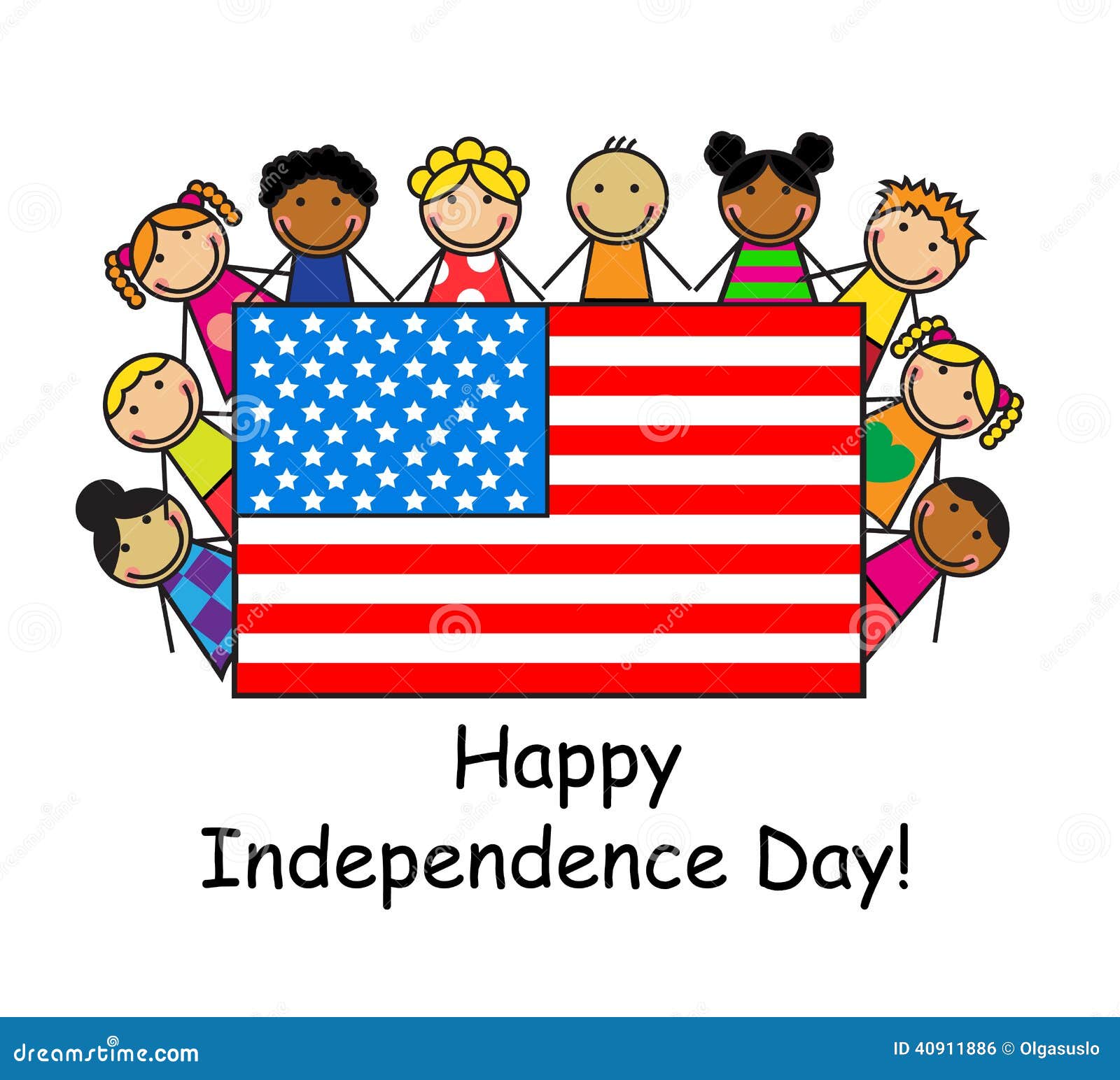 Happy Independence Day! stock vector. Illustration of drawing - 40911886 Happy Independence Day! stock vector. Illustration of drawing - 40911886