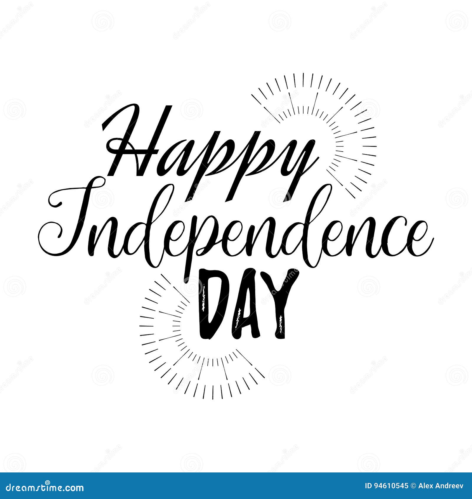 Happy Independence Day Greeting Card. Vector Illustration. Stock ...
