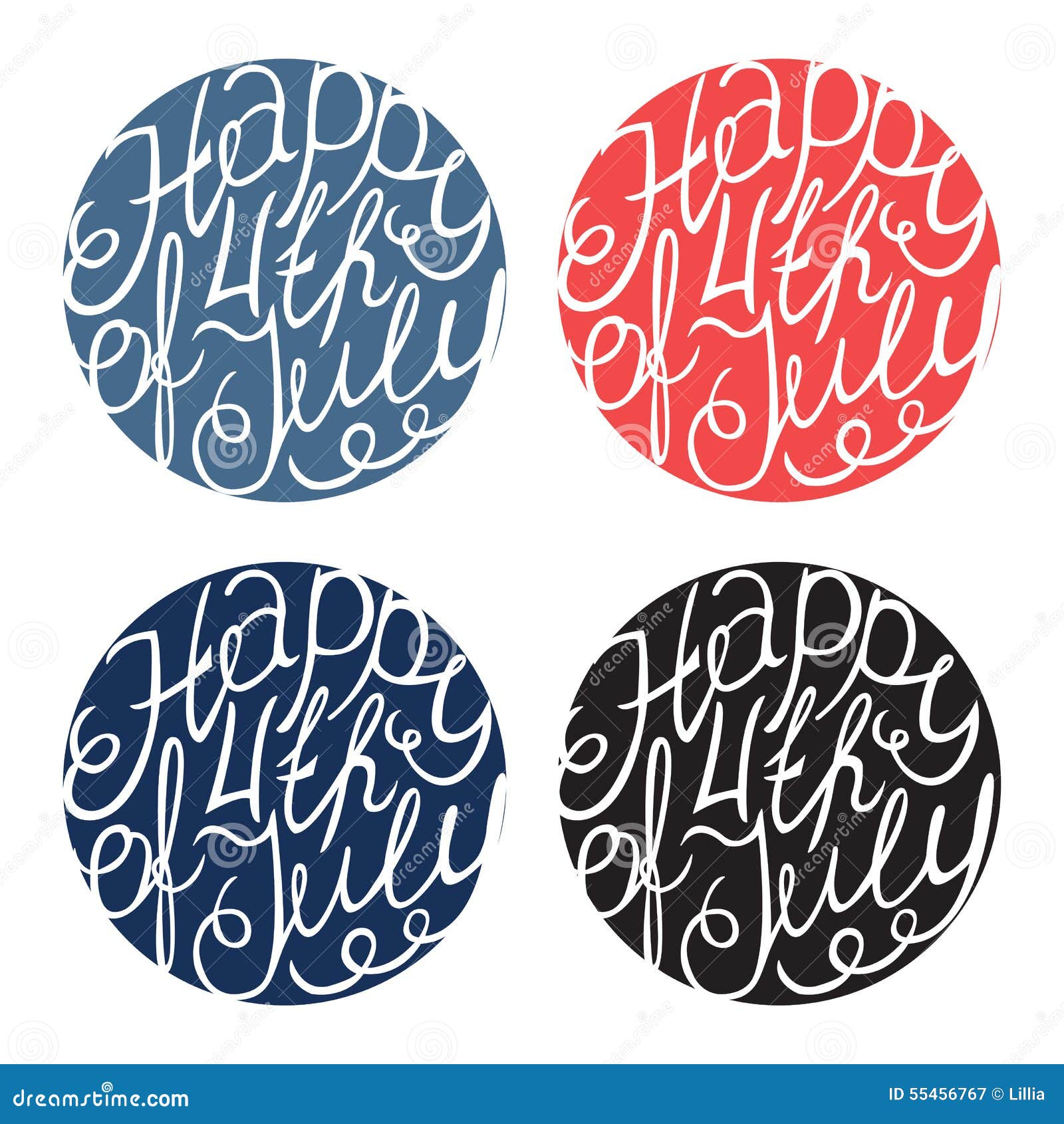 happy independence day handlettering s