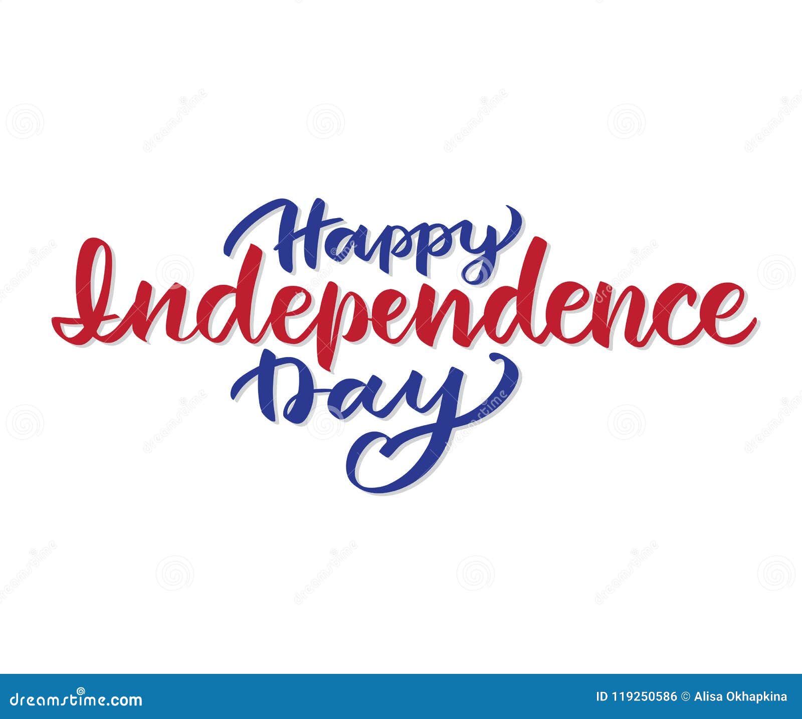 Happy Independence Day - Vector Typography, Calligraphy, Lettering ...