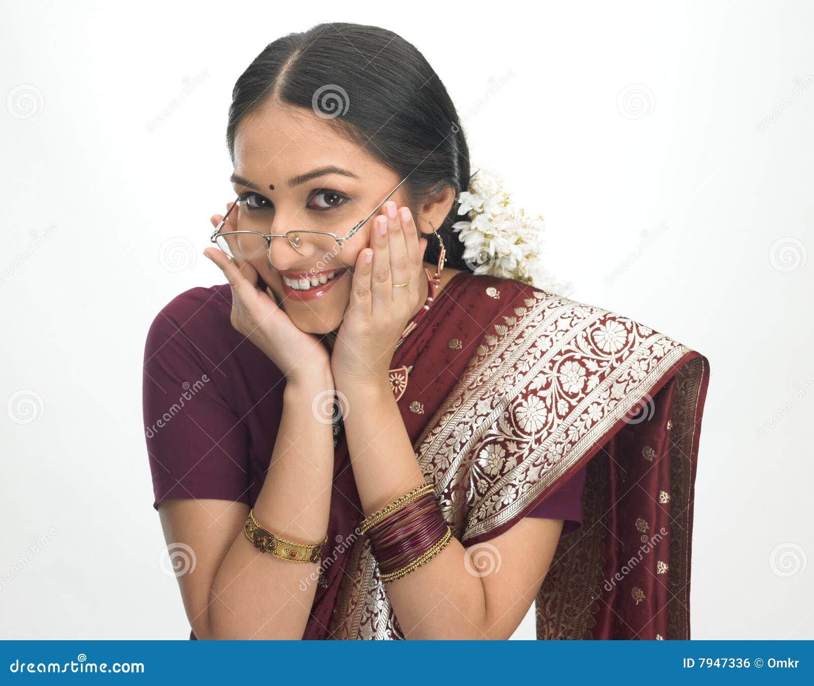 Happy Indian Girl With Specs Royalty Free Stock Image 