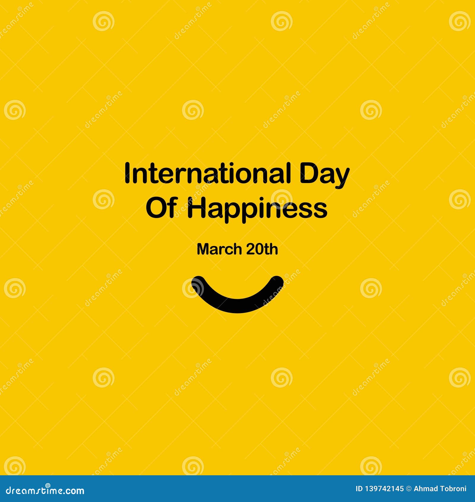 happy international day of happiness  template  