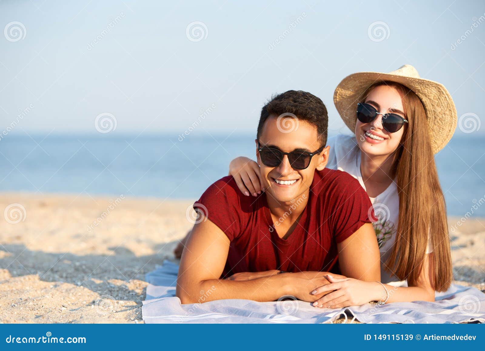 Interracial Couple Spa Stock Photos