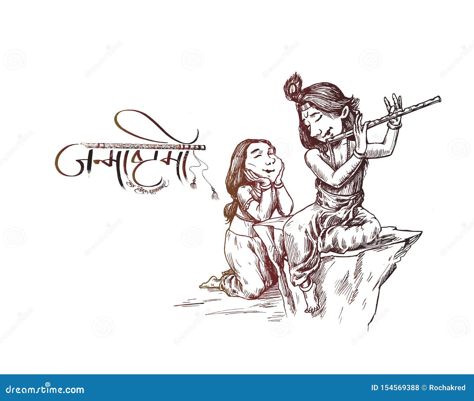 Lord Shree Krishna Drawing arts easy drawing step by step @DrawingsClips -  YouTube