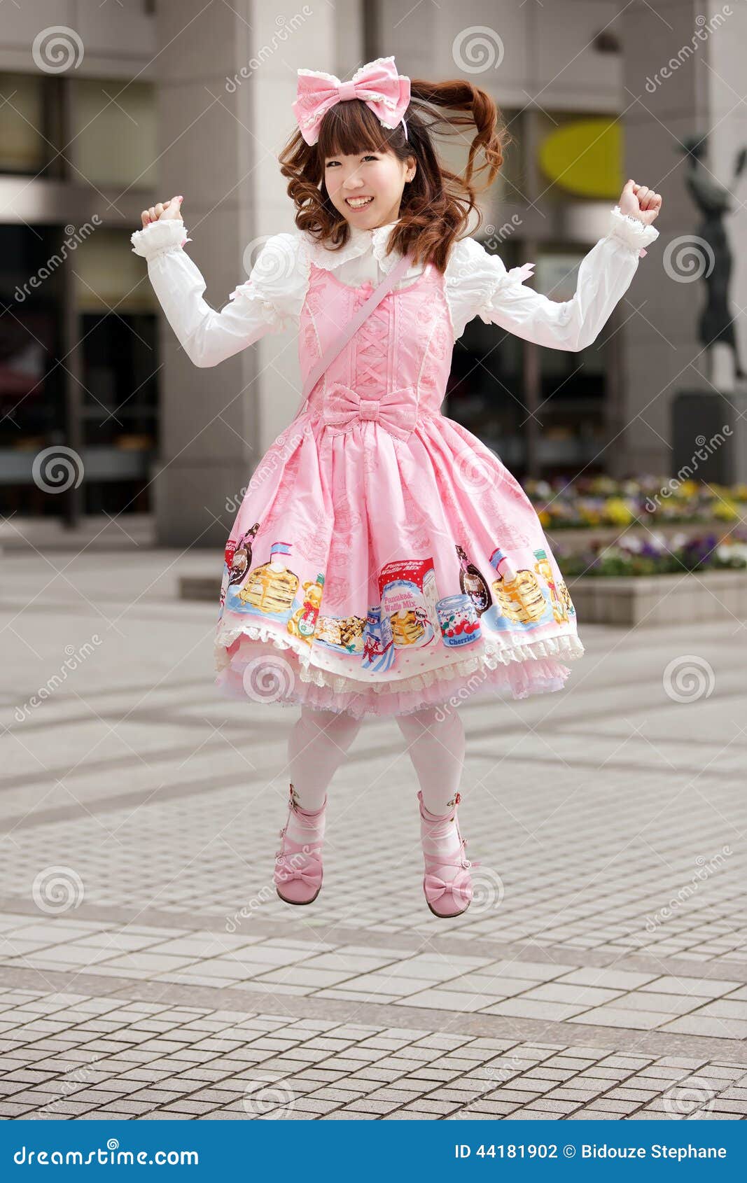 Happy japanese lolita stock photo. Image of cosplay, makeup - 44181902