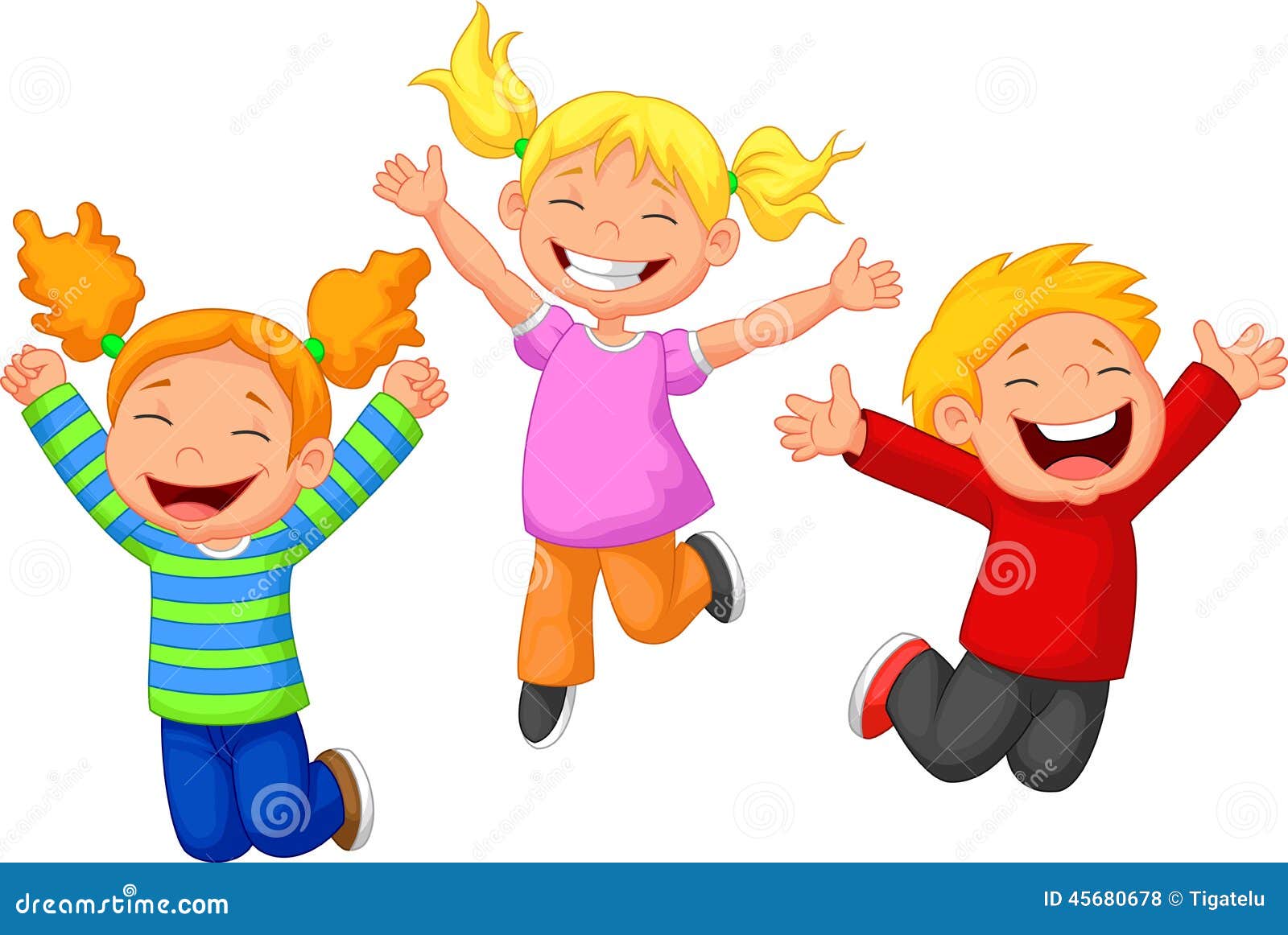 Happy kid cartoon stock vector. Illustration of laugh - 45680678