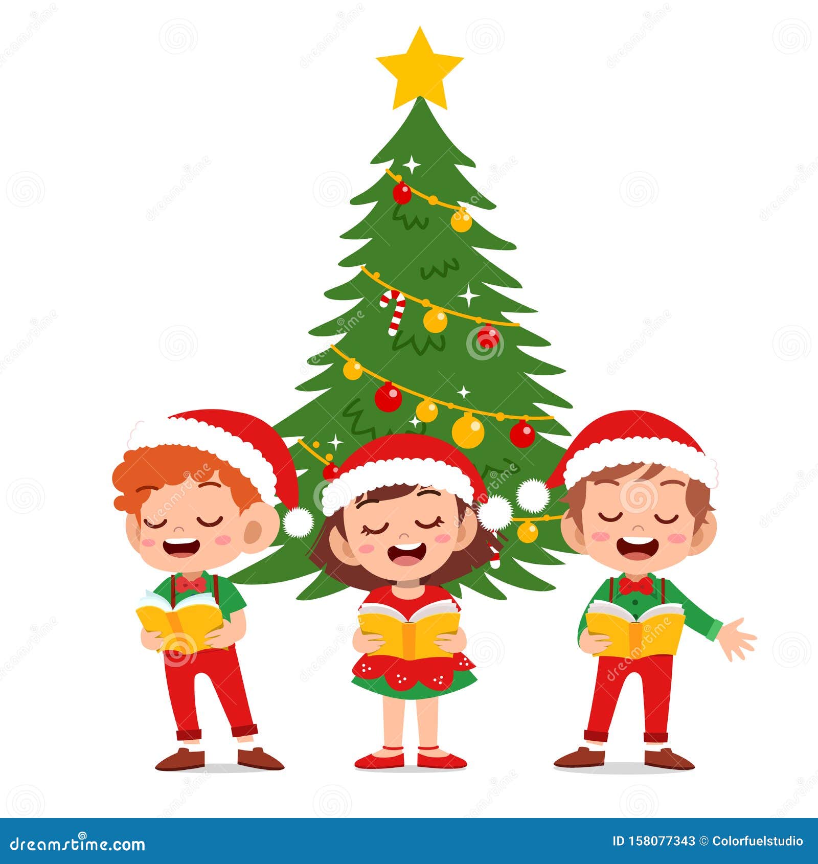 children singing christmas