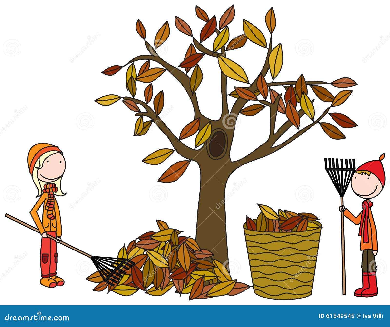 raking leaves clipart - photo #20