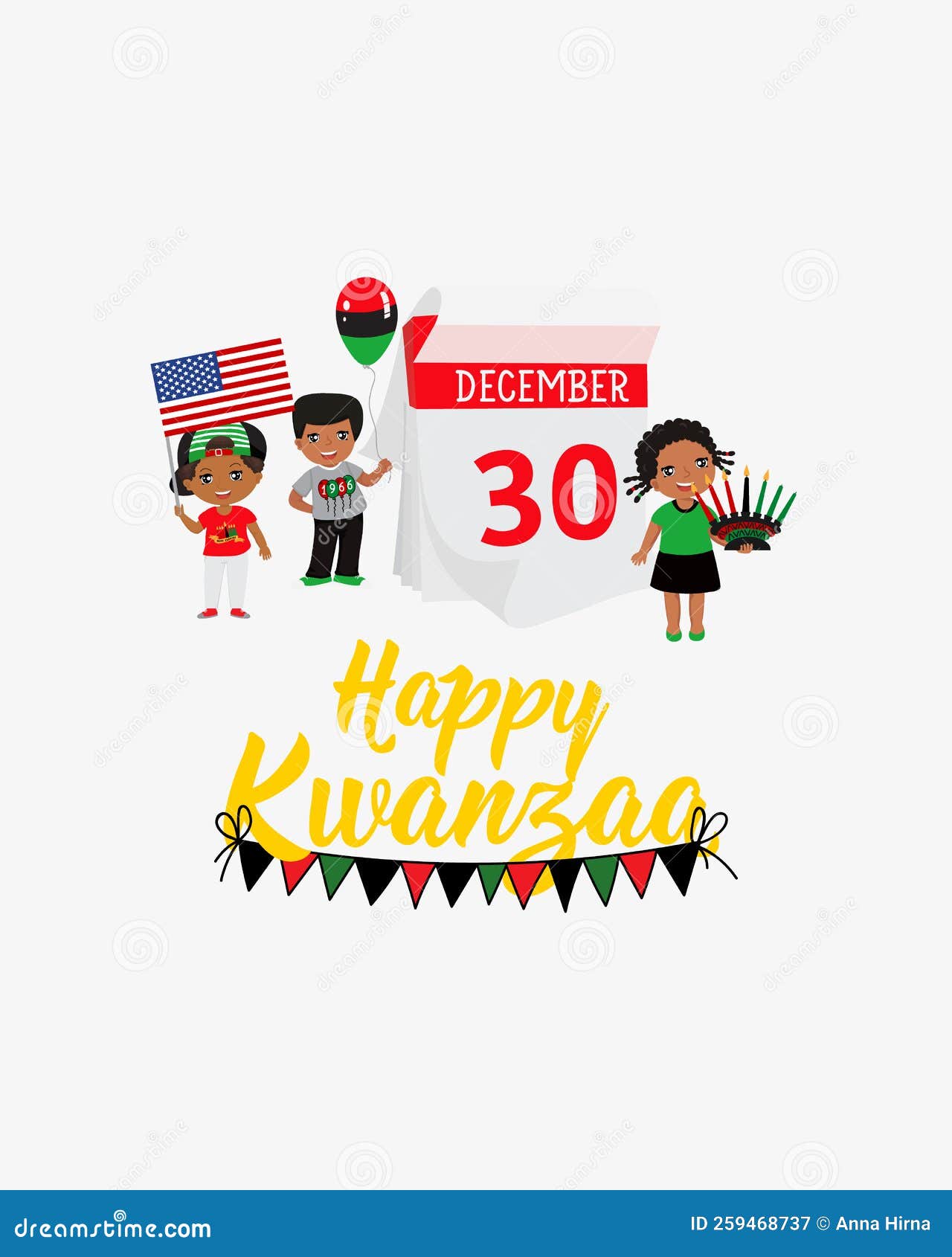 Happy Kwanzaa Card. Congratulations on the Fifth Day of Kwanzaa