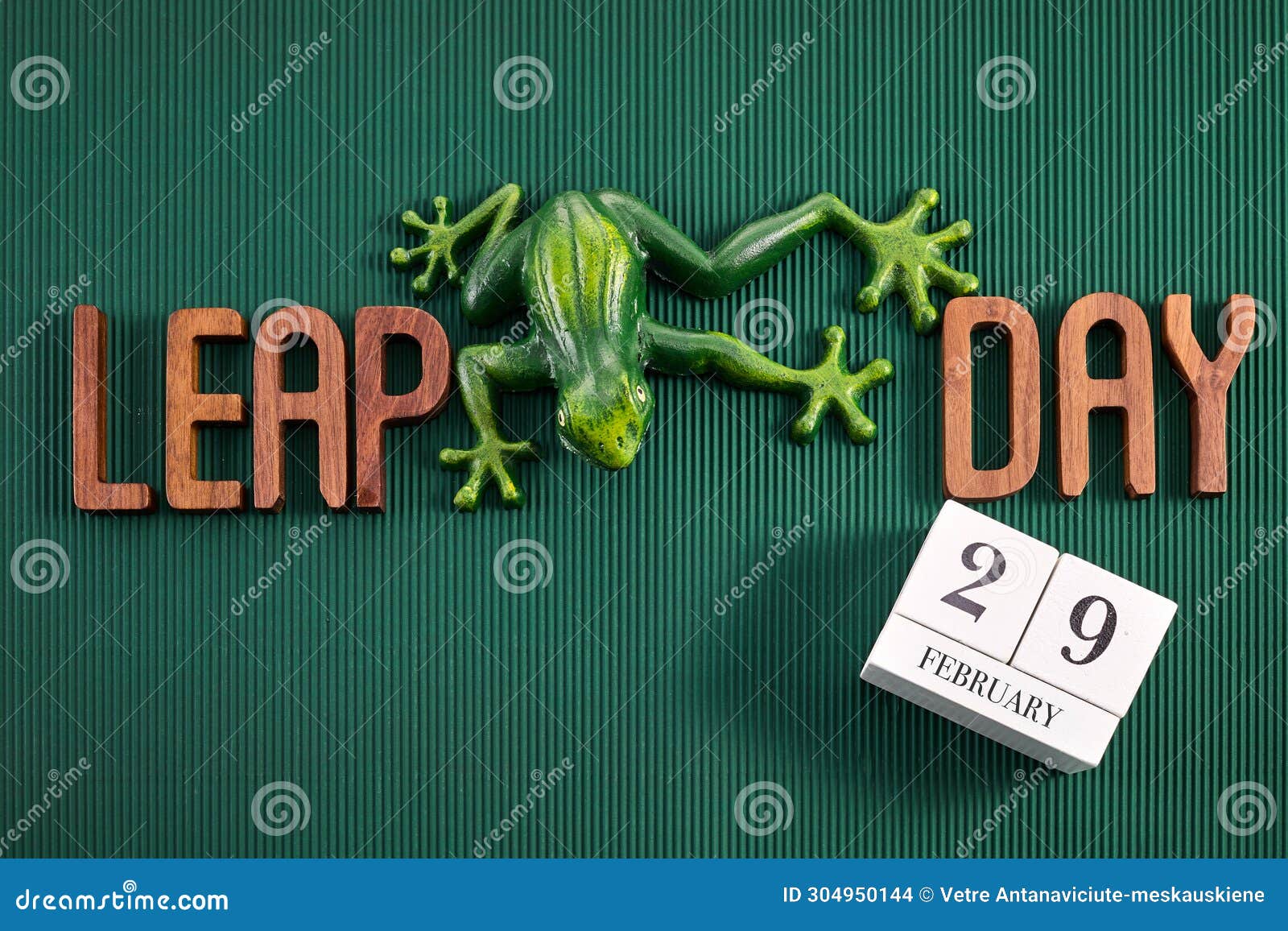 happy leap day on 29 february with jumping frog