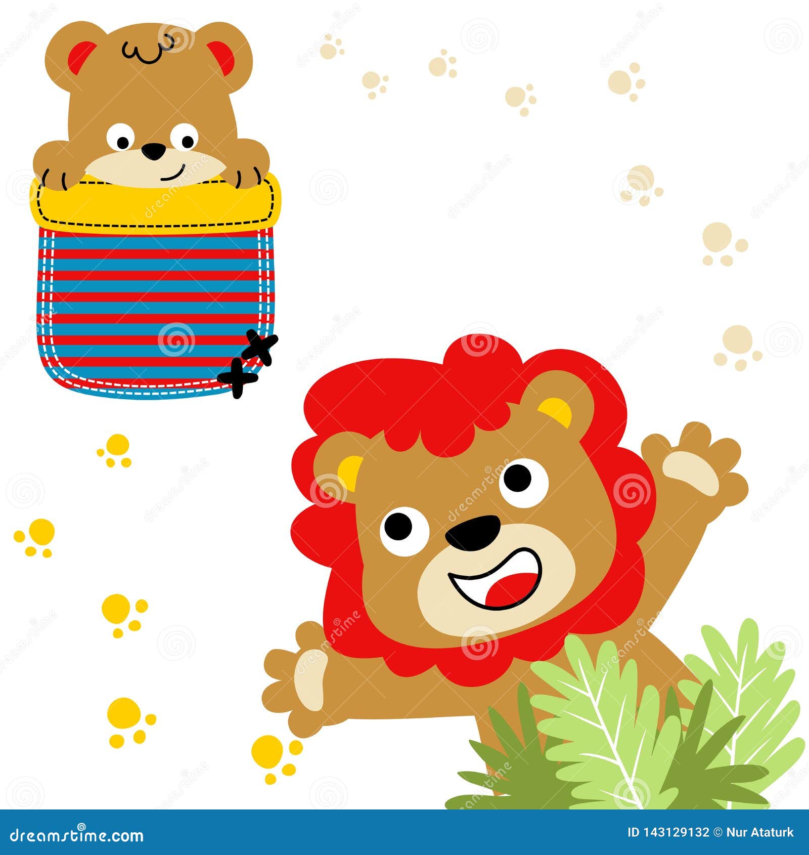 Download Happy Lion Family, Vector Cartoon Illustration Stock ...