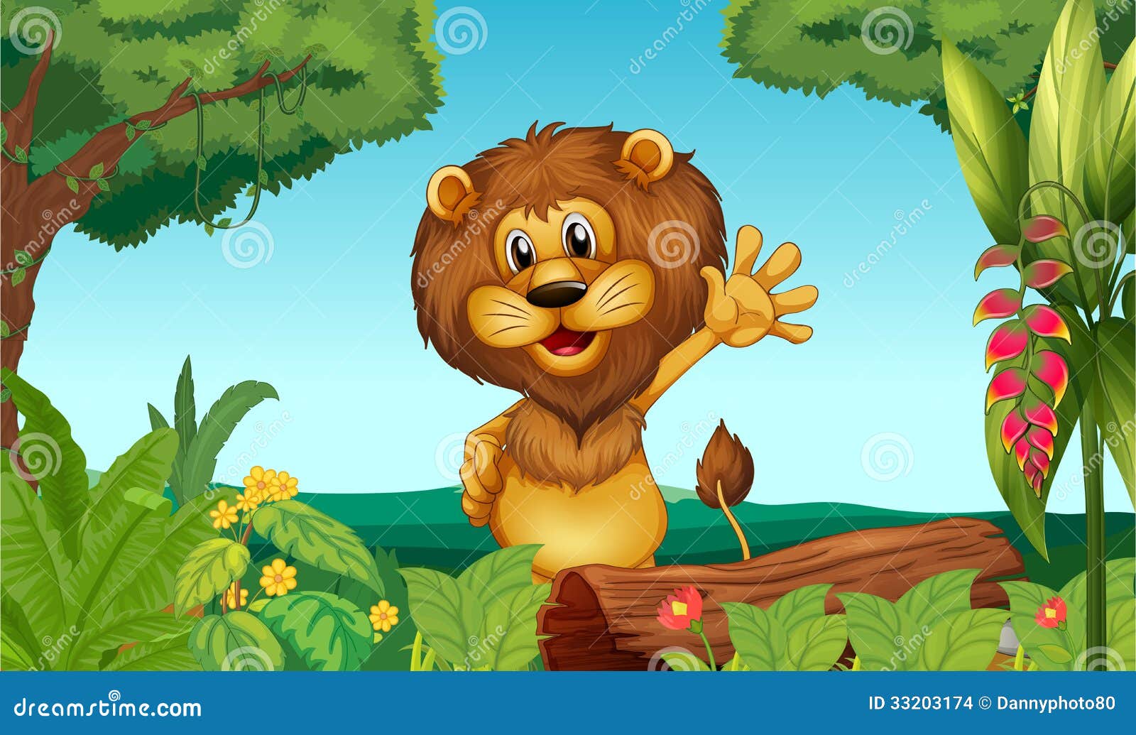 happy lion clipart - photo #49