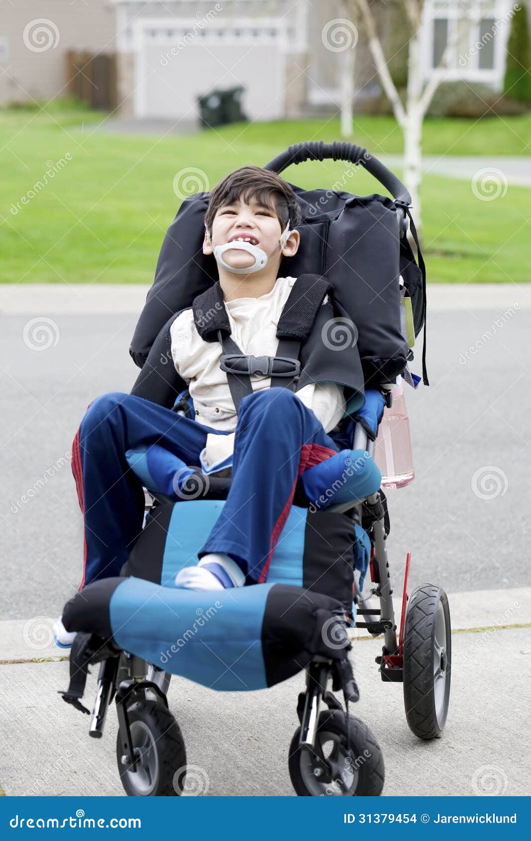 child in wheelchair