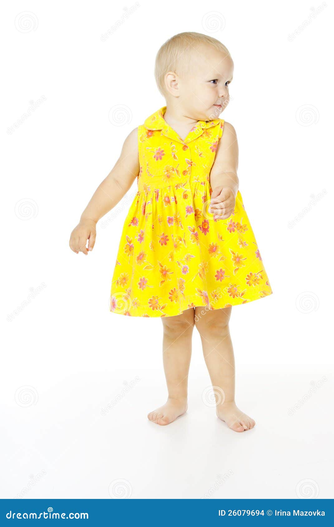 Happy little girl dancing stock photo. Image of bright 26079694