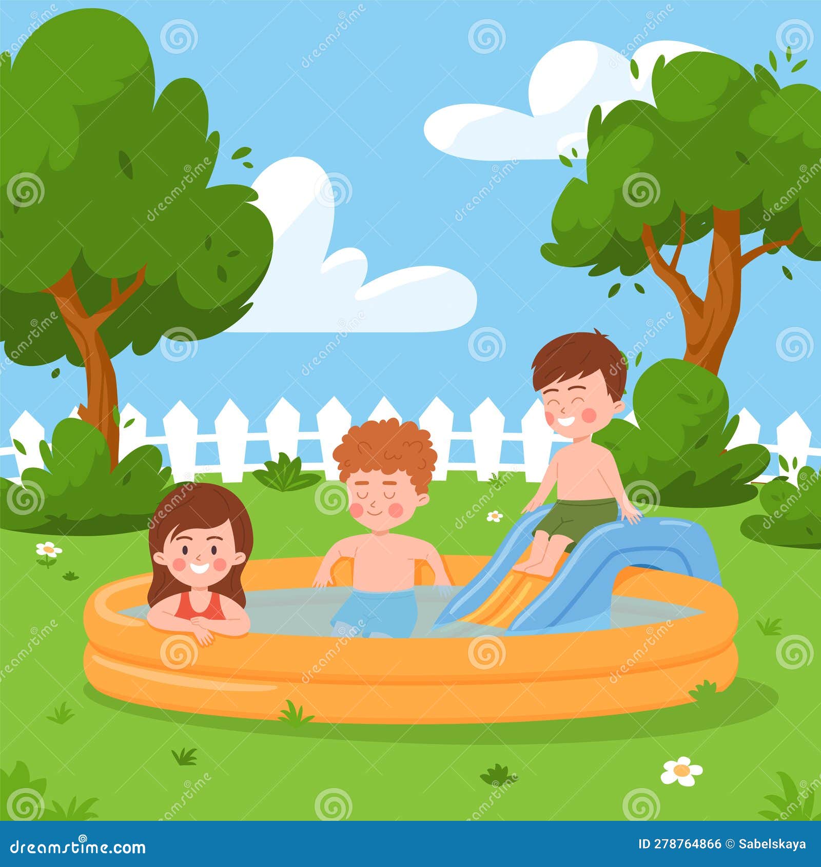 Swimming Clipart-kids enjoying playing inside swimming pool clipart