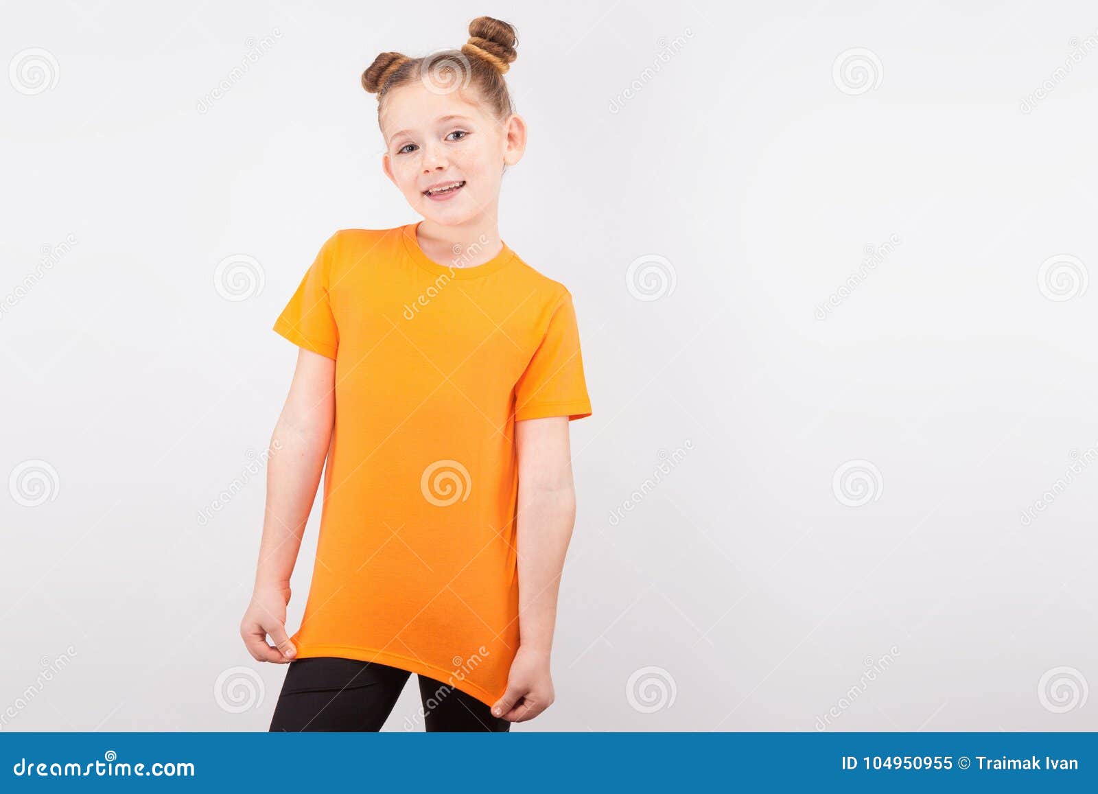 Little Girl Pulling Up Her Shirt