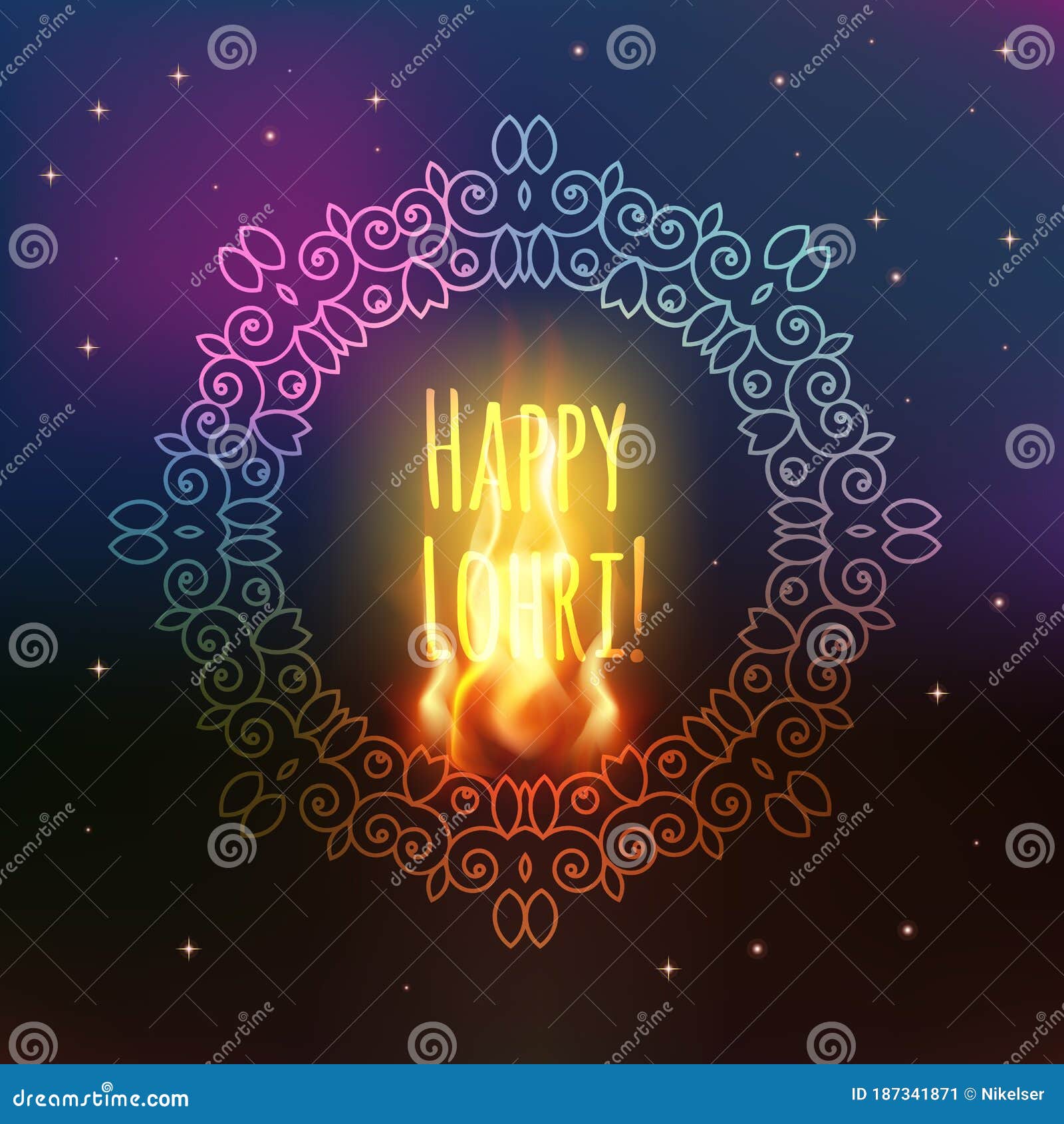 Happy Lohri Celebration. Happy Lohri Background with Bonfire and Flags.  Creative Poster. Happy Lohri Festival, Stock Vector - Illustration of  festival, decoration: 187341871