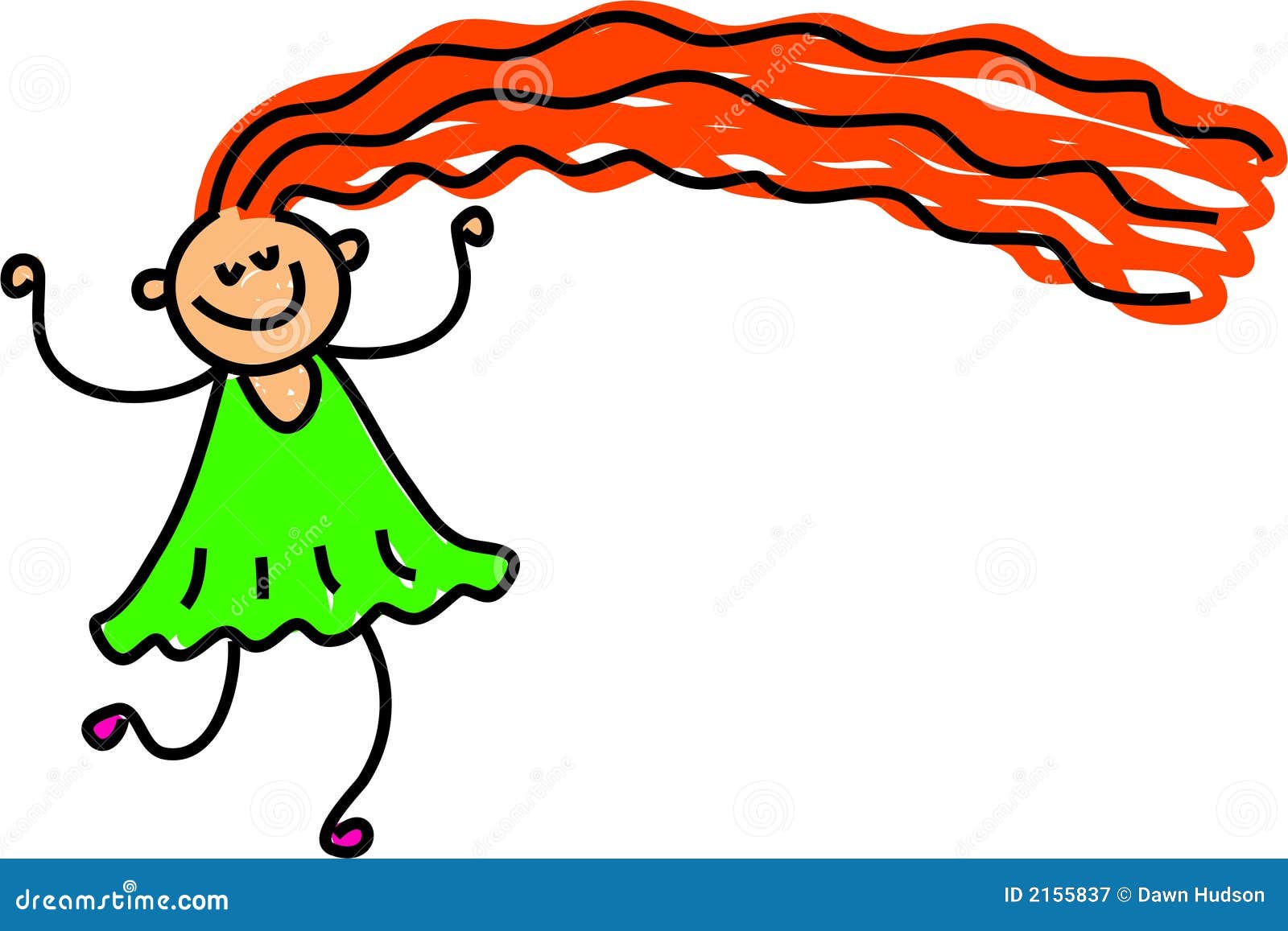 clipart girl with long hair - photo #33