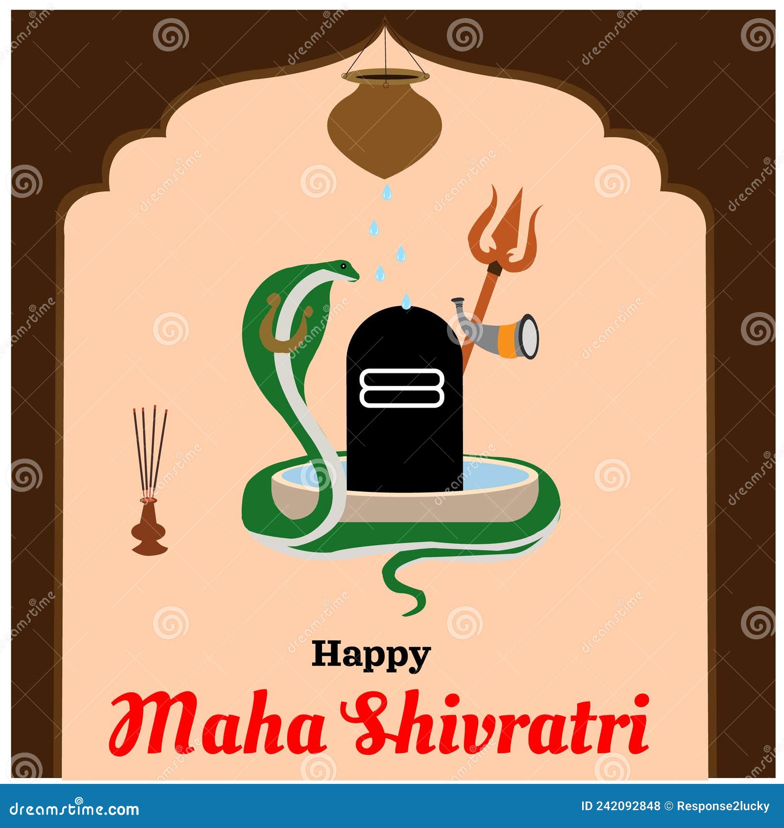 happy maha shivratri background 