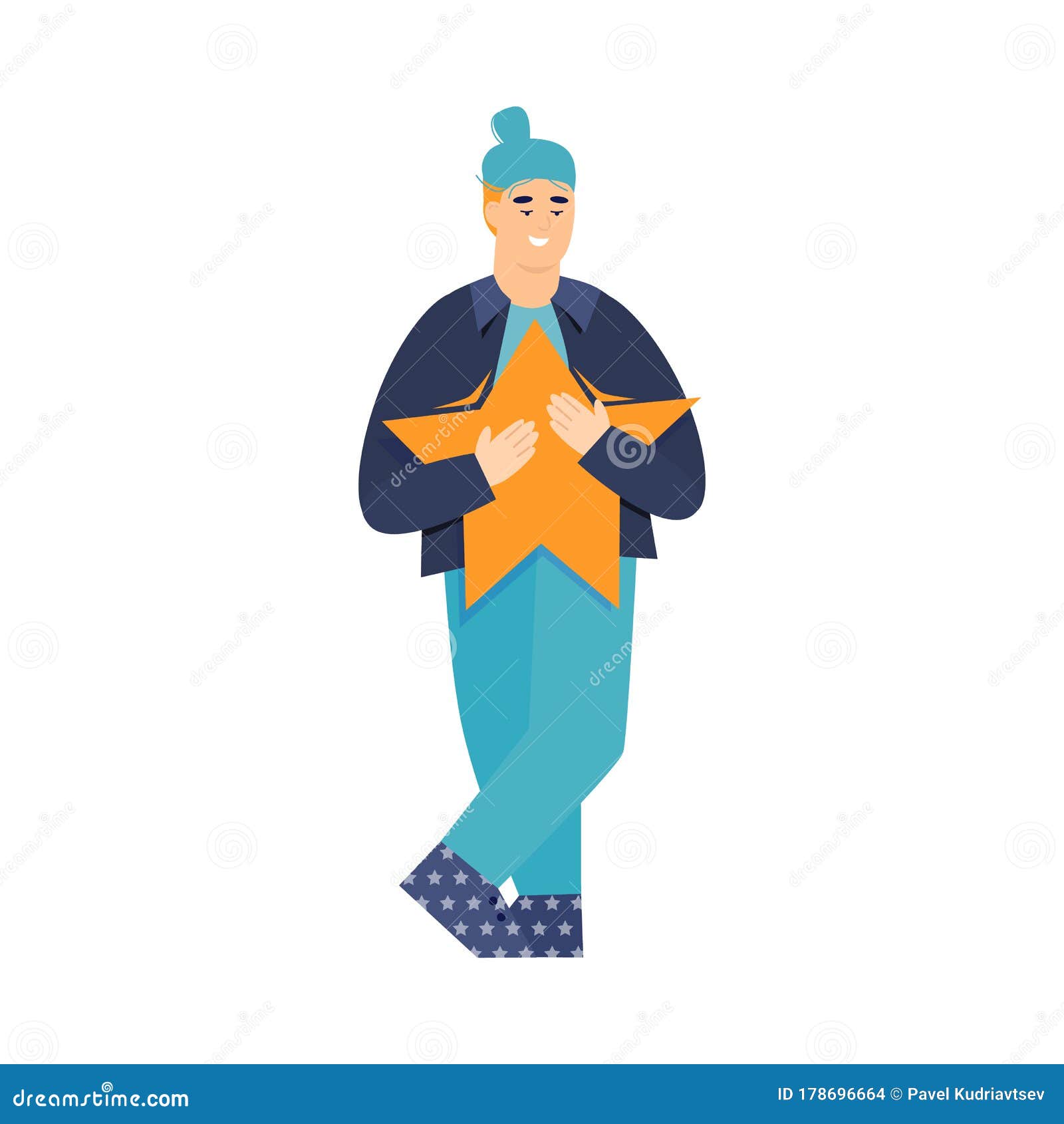 Happy Man Holding a Review Star - Customer Satisfaction Symbol Stock Vector - Illustration of cartoon, flat: 178696664 Happy Man Holding a Review Star - Customer Satisfaction Symbol Stock Vector - Illustration of cartoon, flat: 178696664